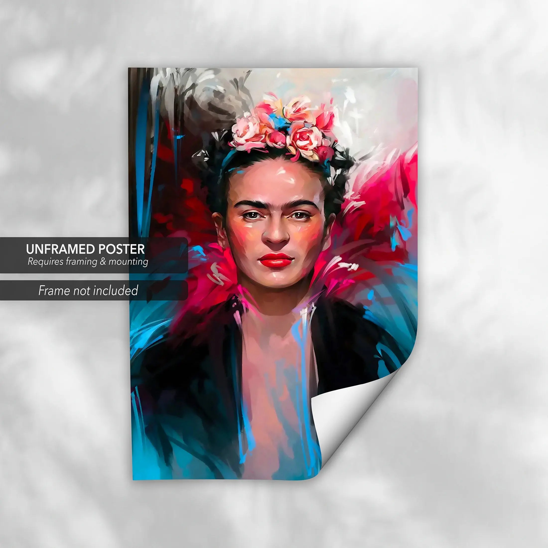 Frida Kahlo ’Bunch of Head Flowers’ Canvas Wall Art | Poster Print Canvastoria