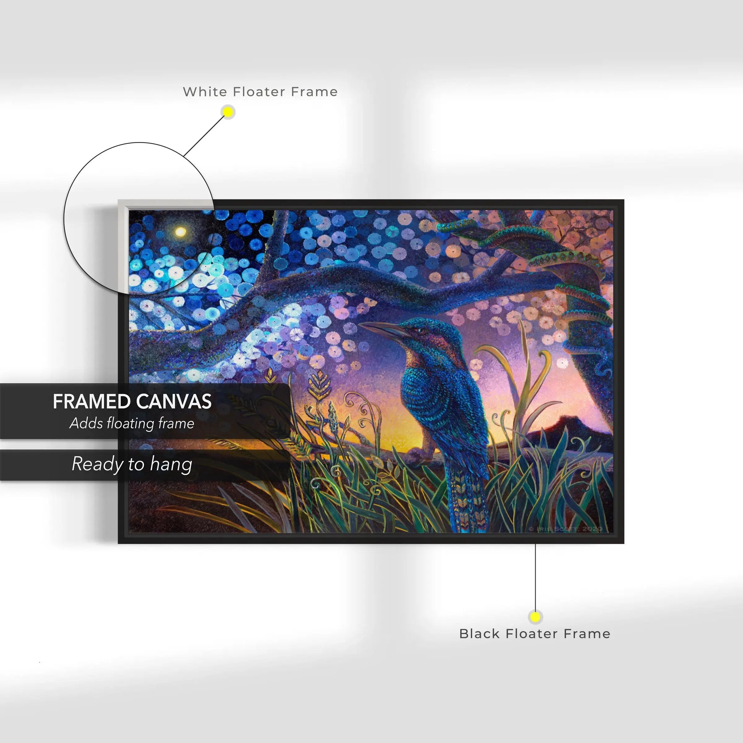 Kookabura 'Night in Day' Canvas Wall Art | Poster Print Canvastoria