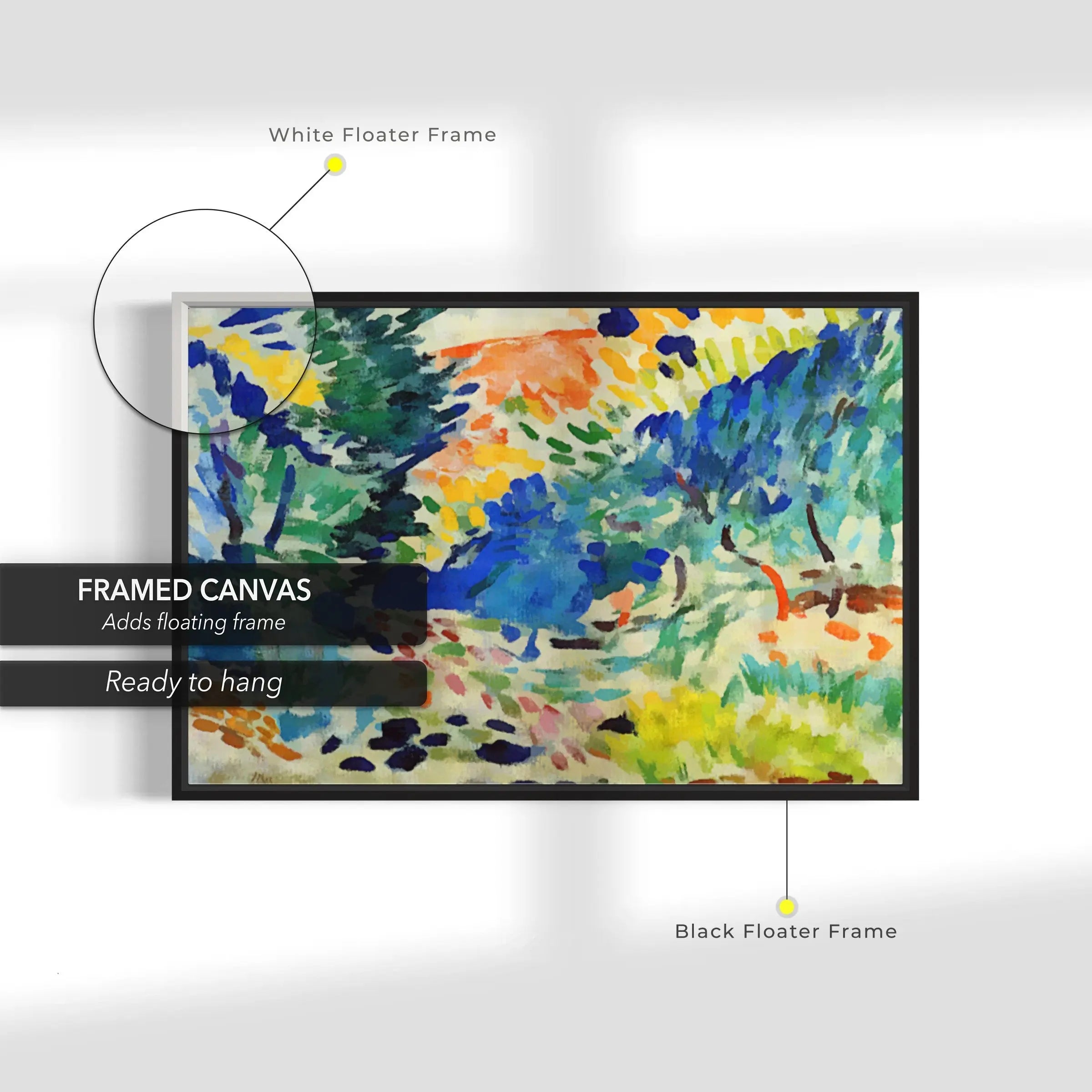 Henri Matisse 'Landscape at Collioure ll' Canvas Wall Art | Poster Print Canvastoria