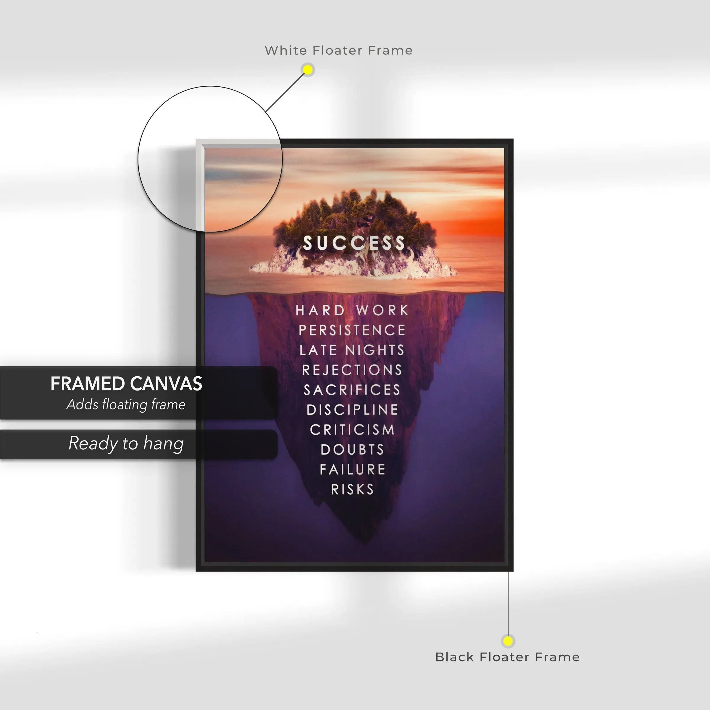 Success Island Canvas Wall Art | Poster Print Canvastoria