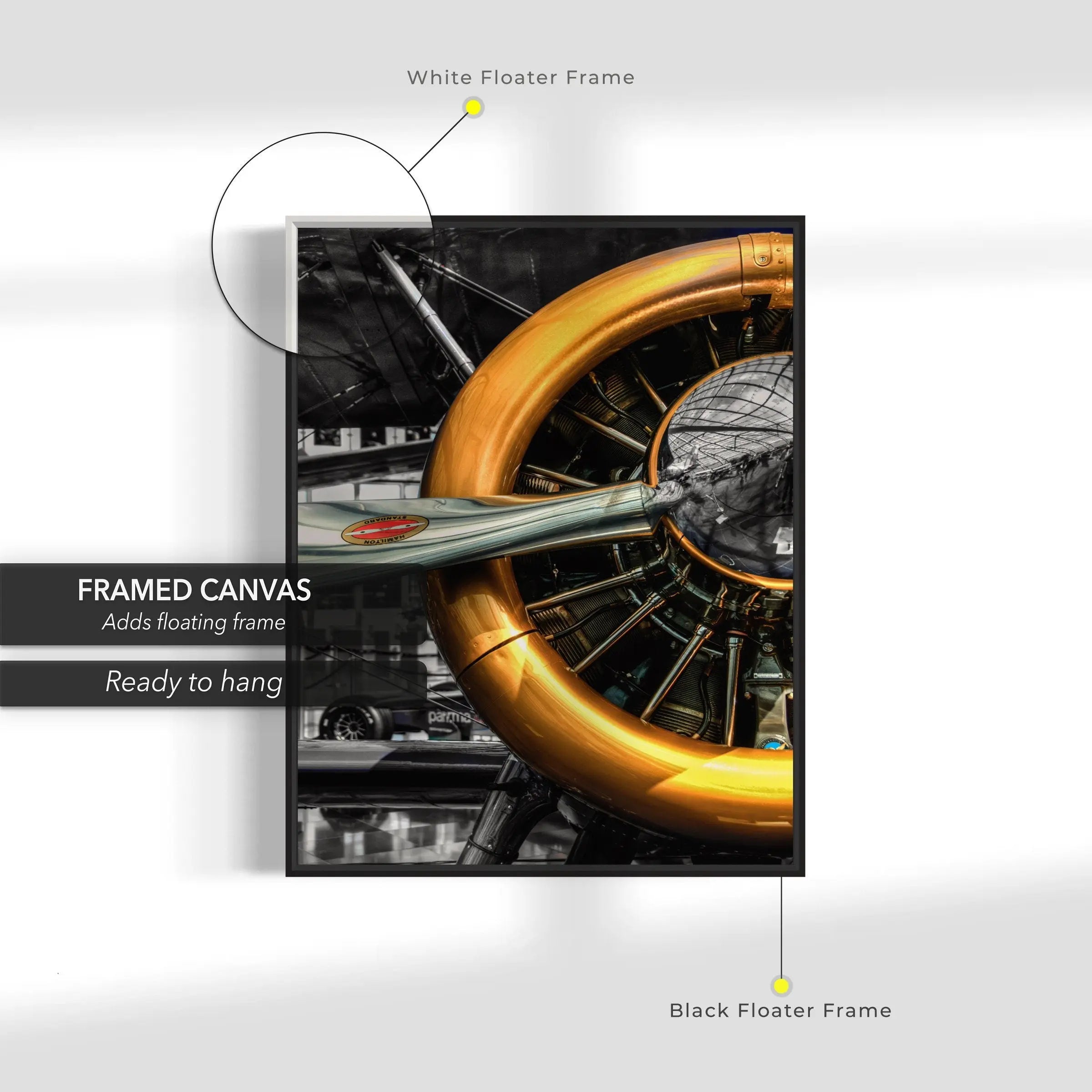 Aircraft Propeller Canvas Wall Art | Poster Print Canvastoria