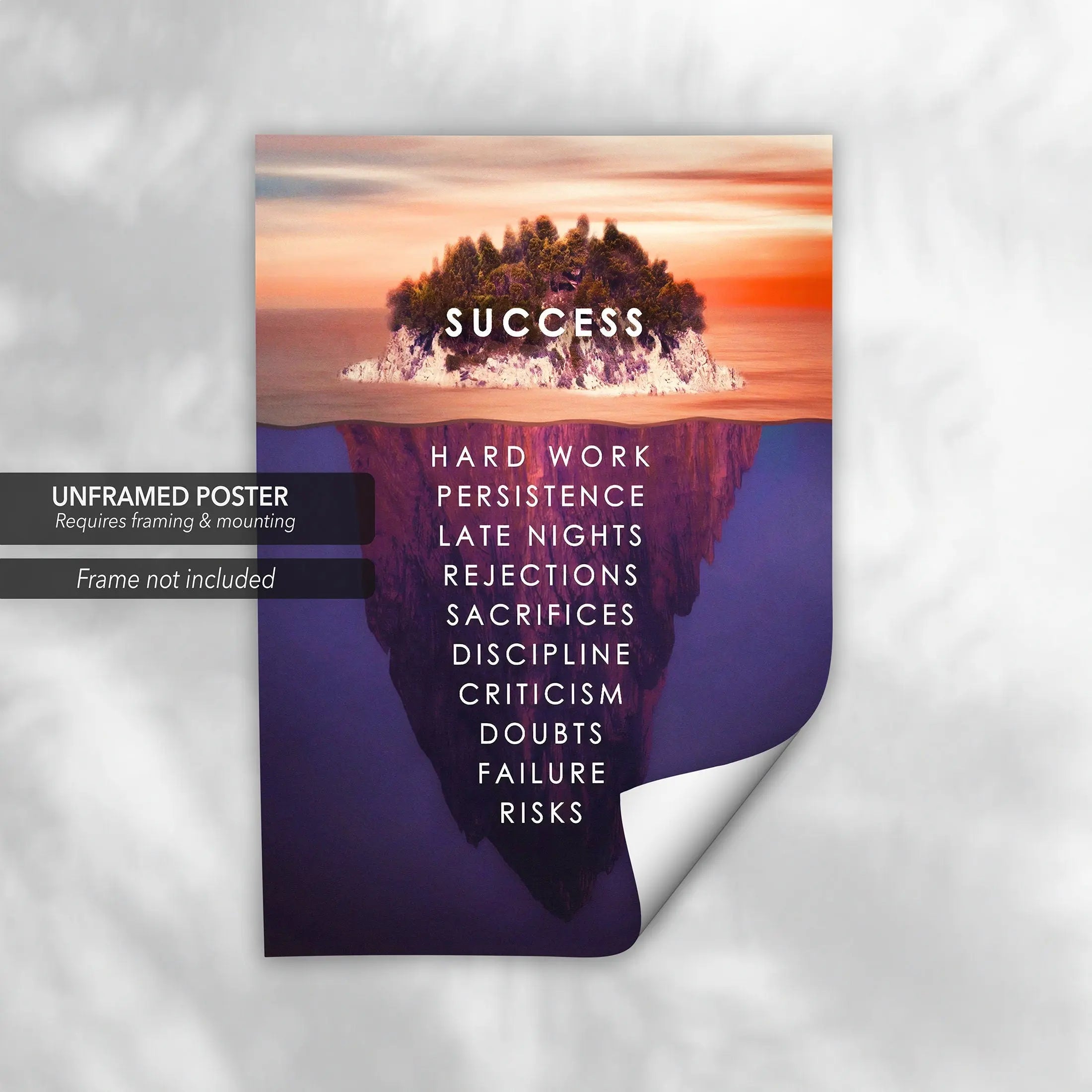 Success Island Canvas Wall Art | Poster Print Canvastoria