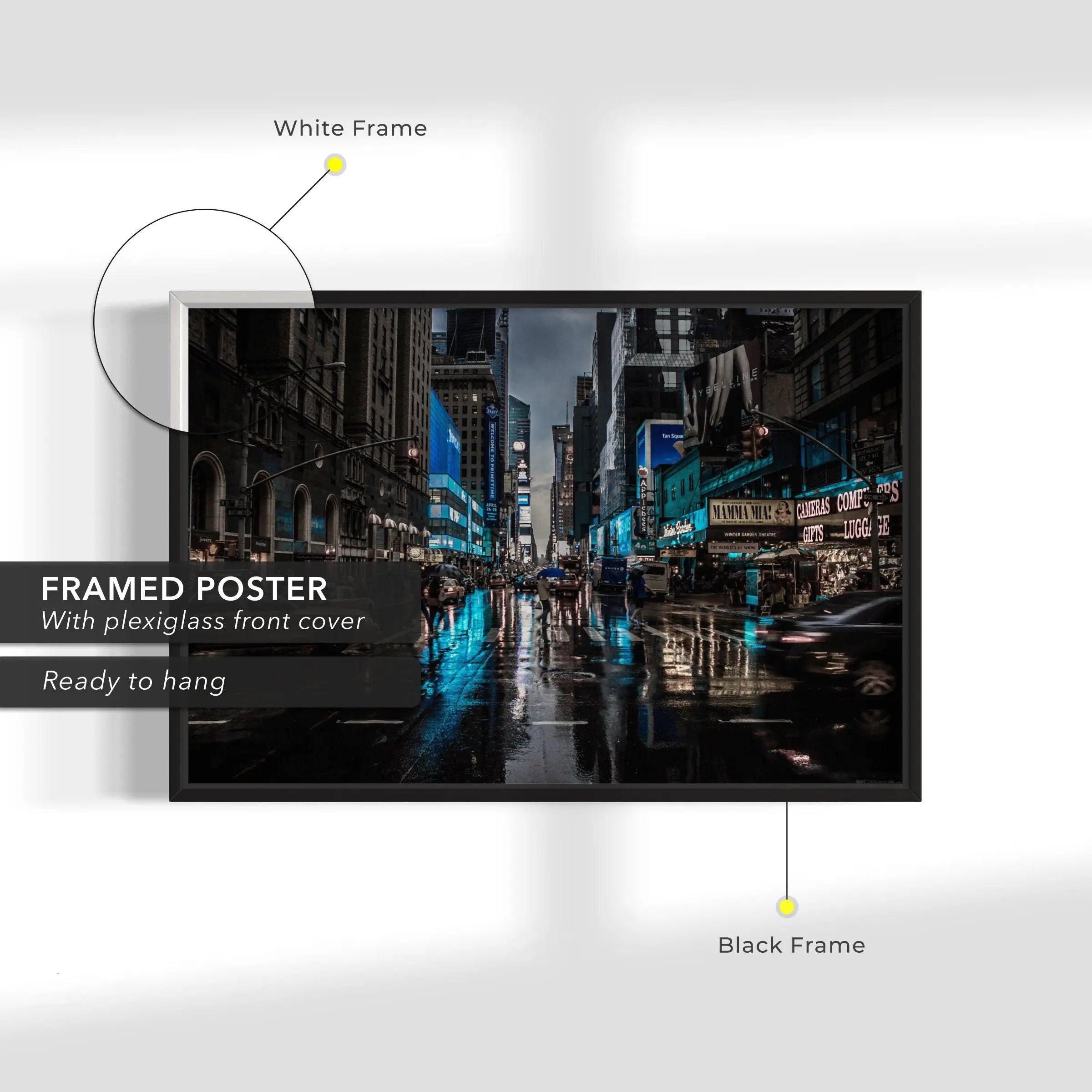 New York Urban Art Photo Canvas Wall Art | Poster Print Canvastoria