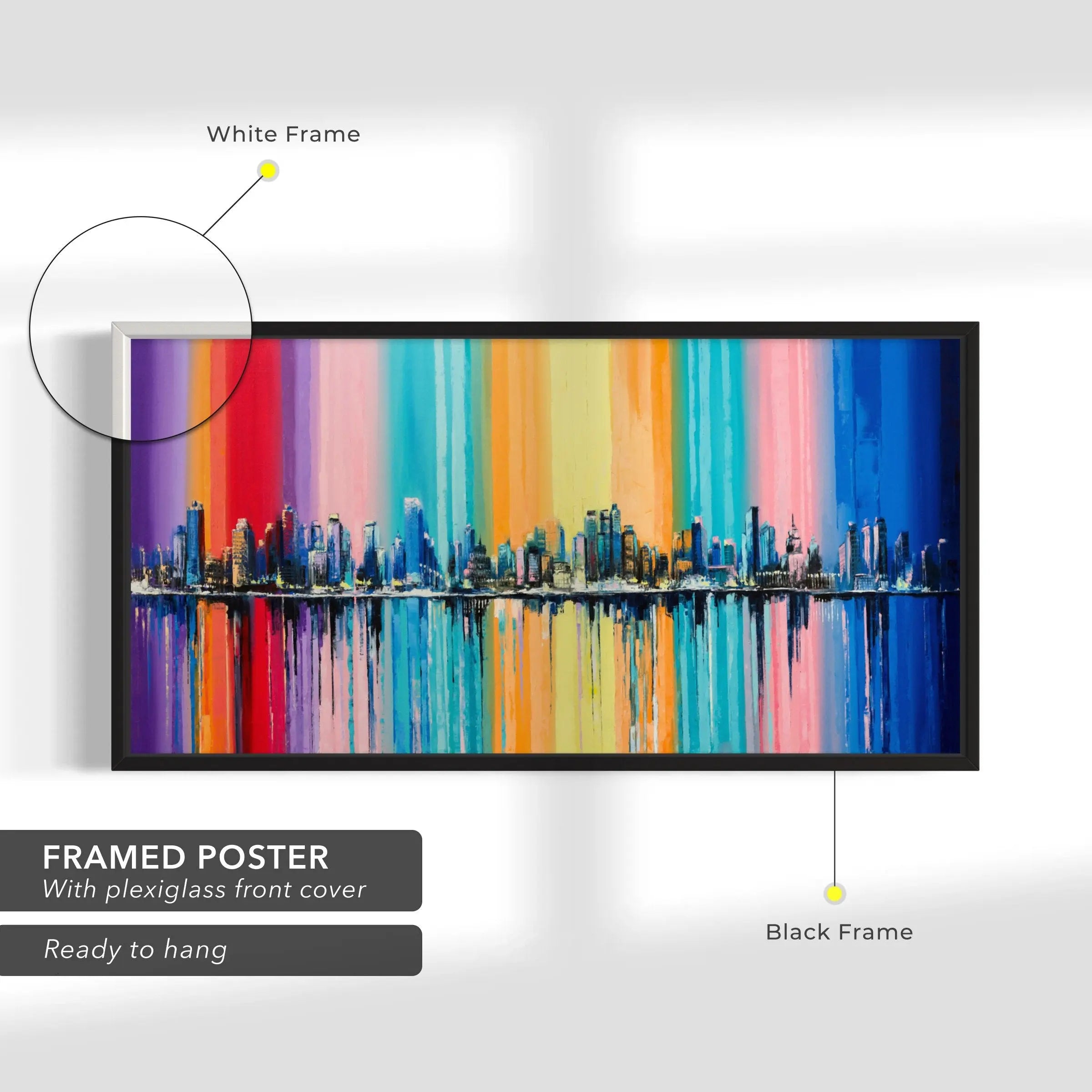 Big City Life Skyline Canvas Wall Art | Poster Print Canvastoria