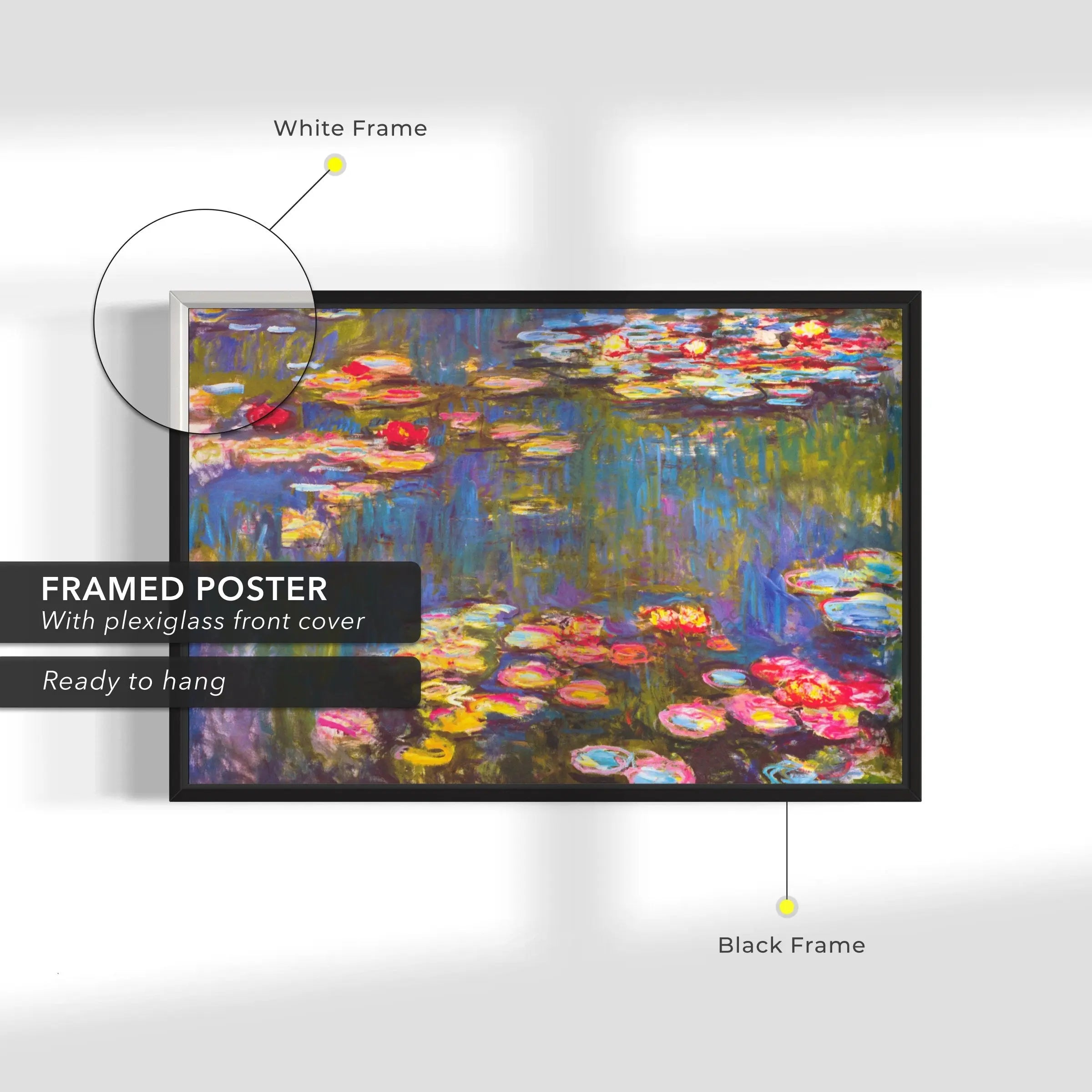 Claude Monet 'Water Lilies' Canvas Wall Art | Poster Print - Canvastoria