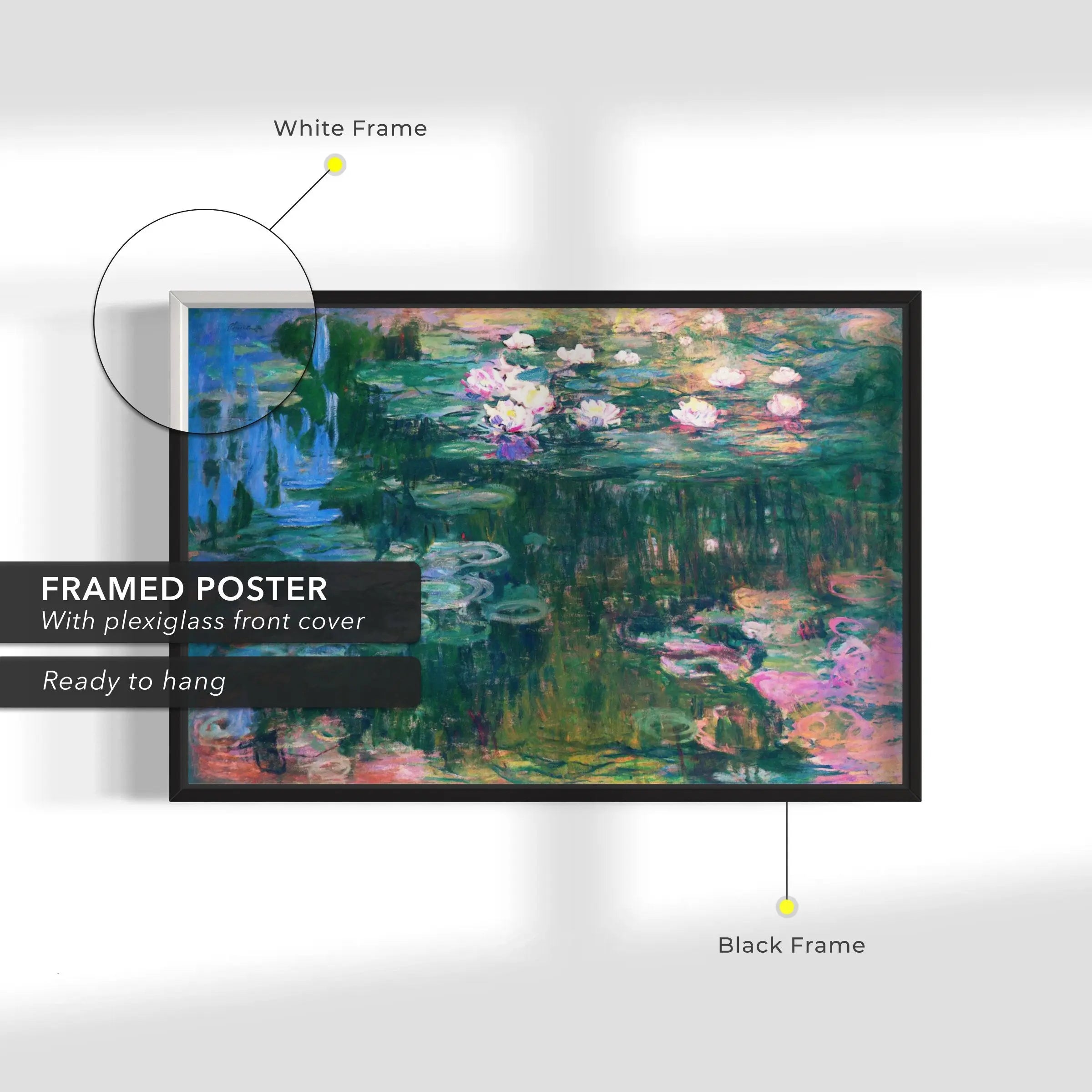 Claude Monet 'Luminous Water Lilies' Canvas Wall Art | Poster Print Canvastoria