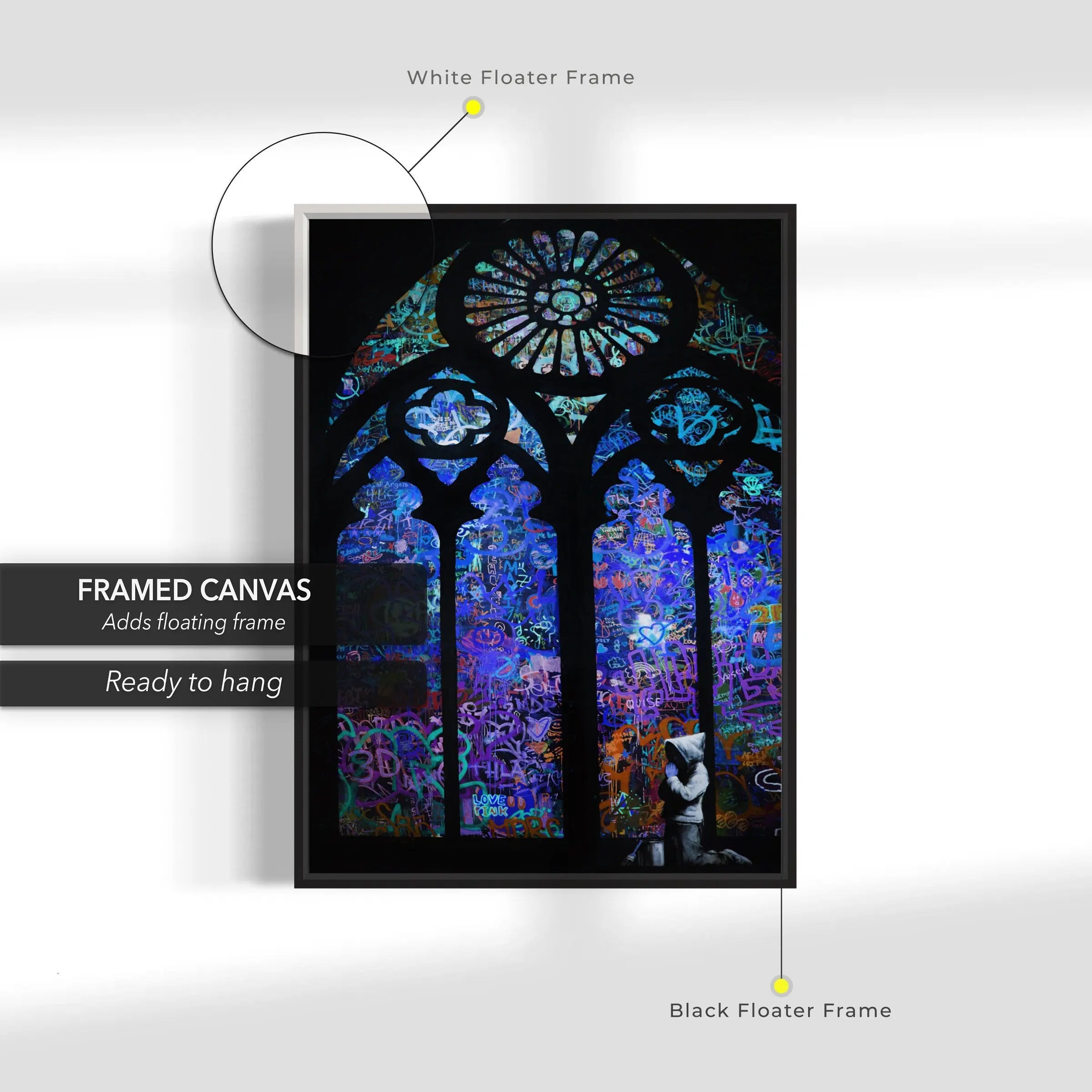 Urban Cathedral by Banksy Canvas Wall Art | Poster Print Canvastoria
