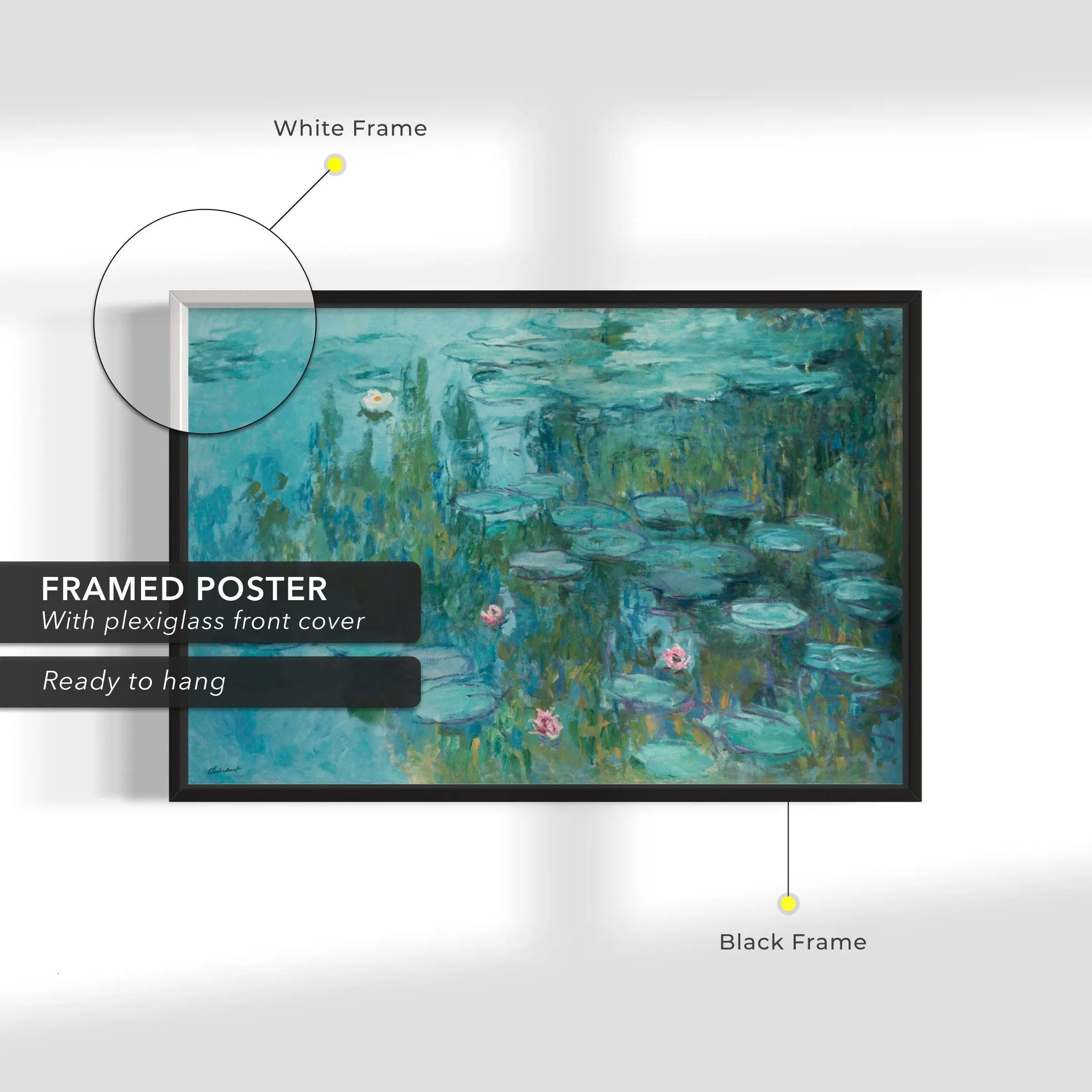 Claude Monet ‘Water Lilies’ Canvas Wall Art | Poster Print Canvastoria