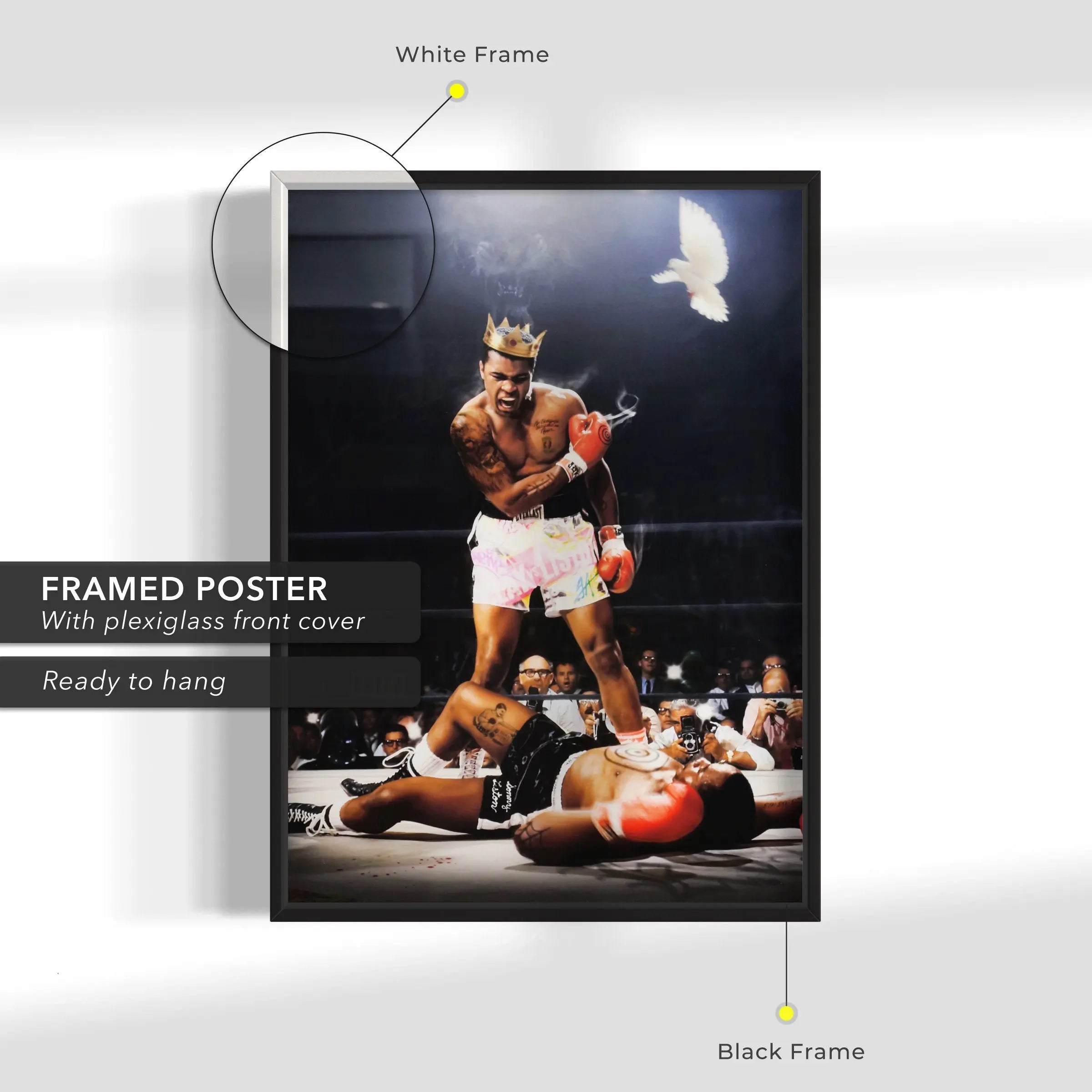 Muhammad Ali 'Boxing King' Canvas Wall Art | Poster Print - Canvastoria