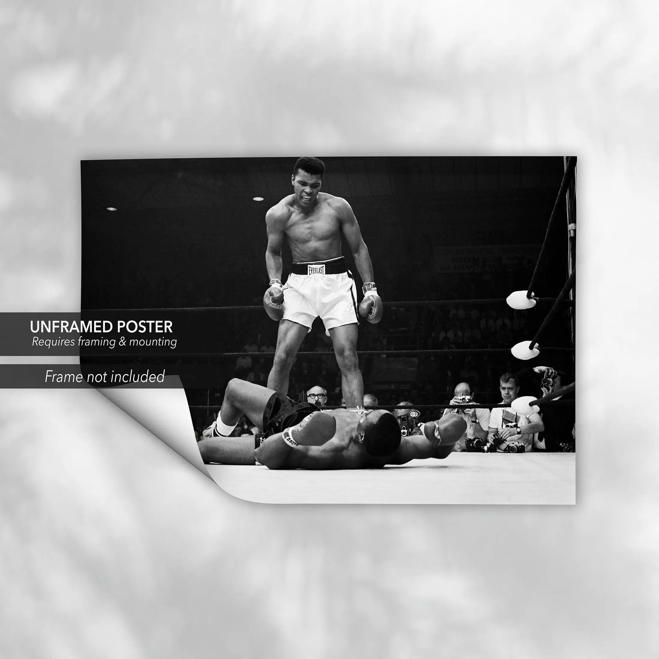 Muhammad Ali VS Sonny Liston Canvas Wall Art | Poster Print - Canvastoria