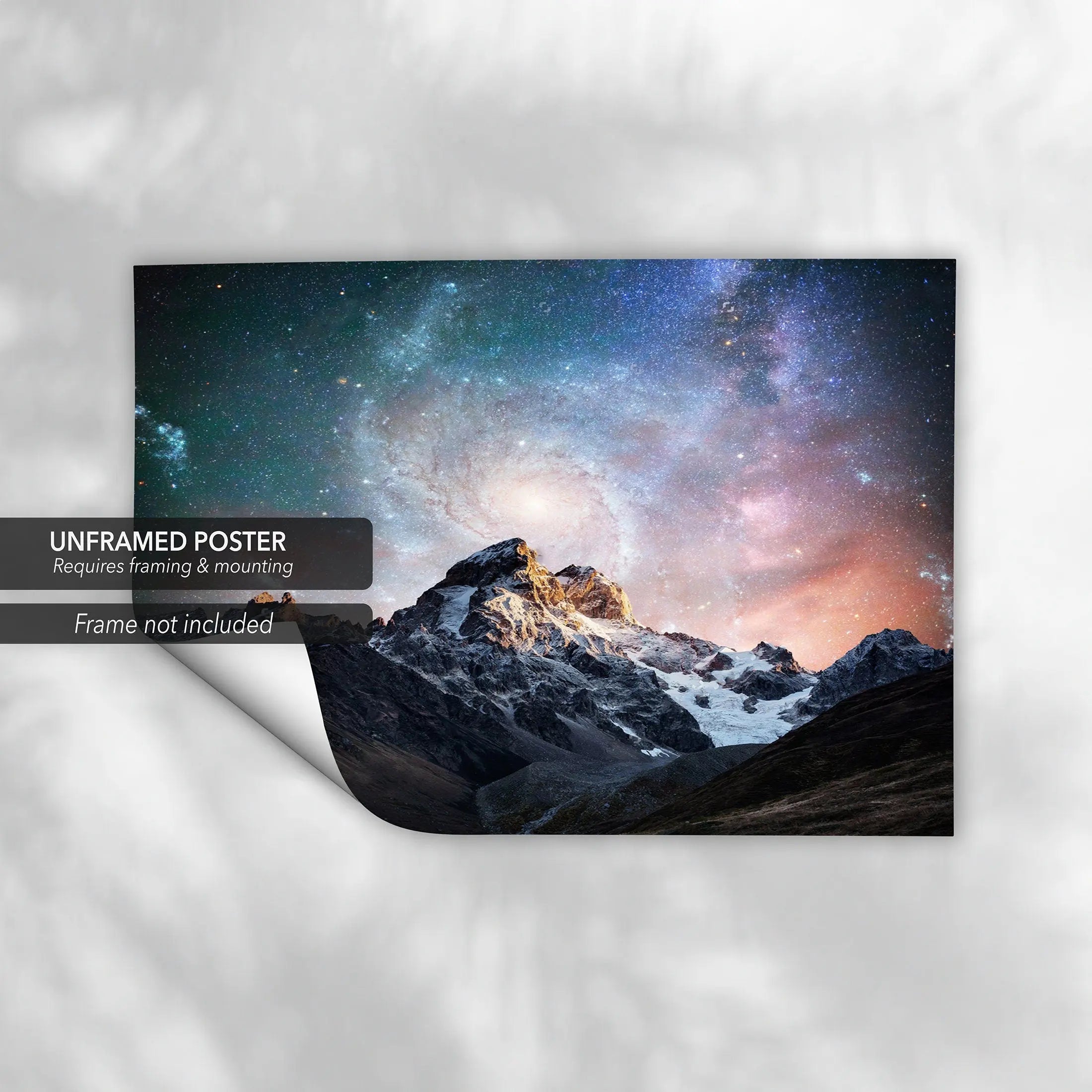 Carina Nebula NASA & Mount Everest Canvas Wall Art | Poster Print - Canvastoria