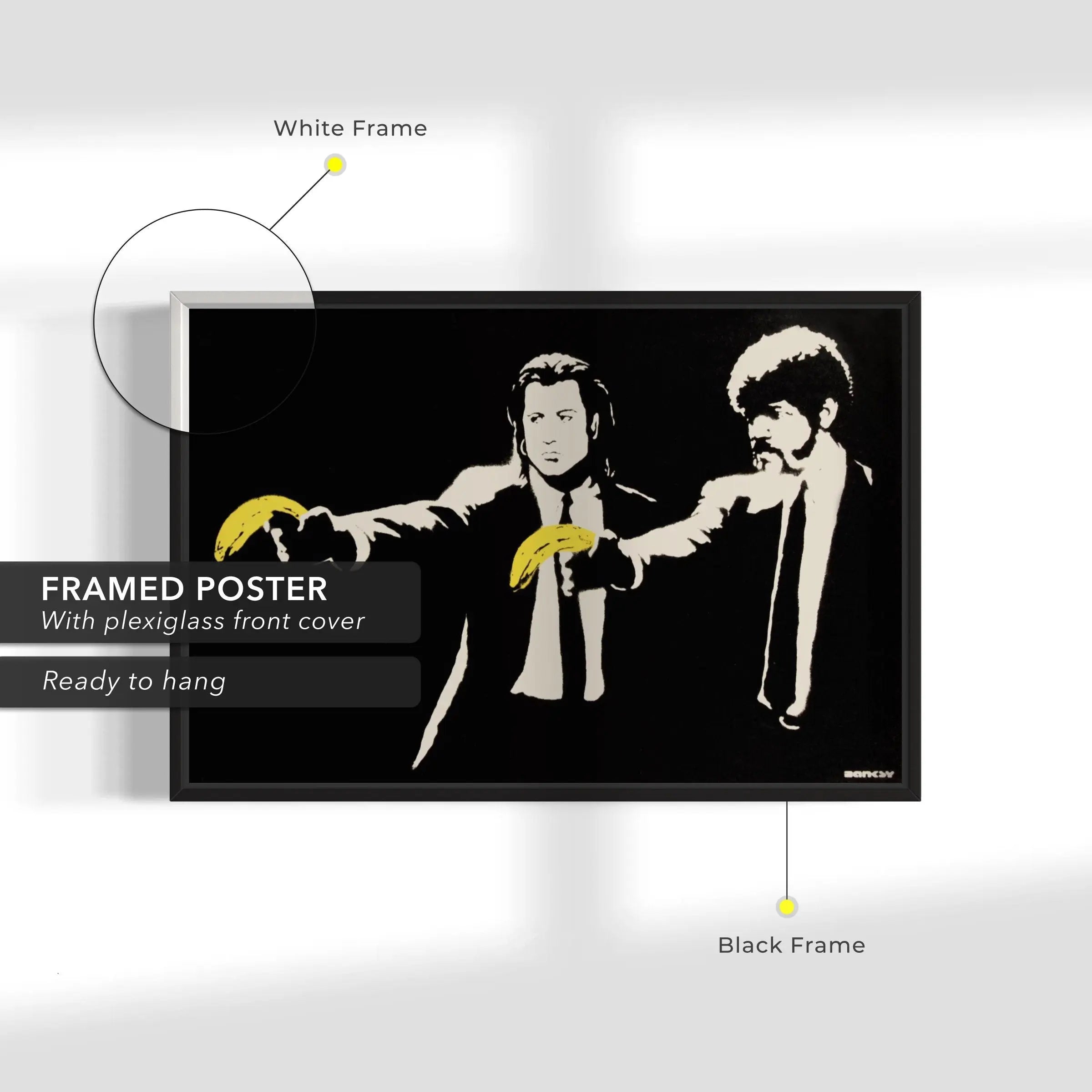 Pulp Fiction by Banksy Canvas Art | Poster Print - Canvastoria