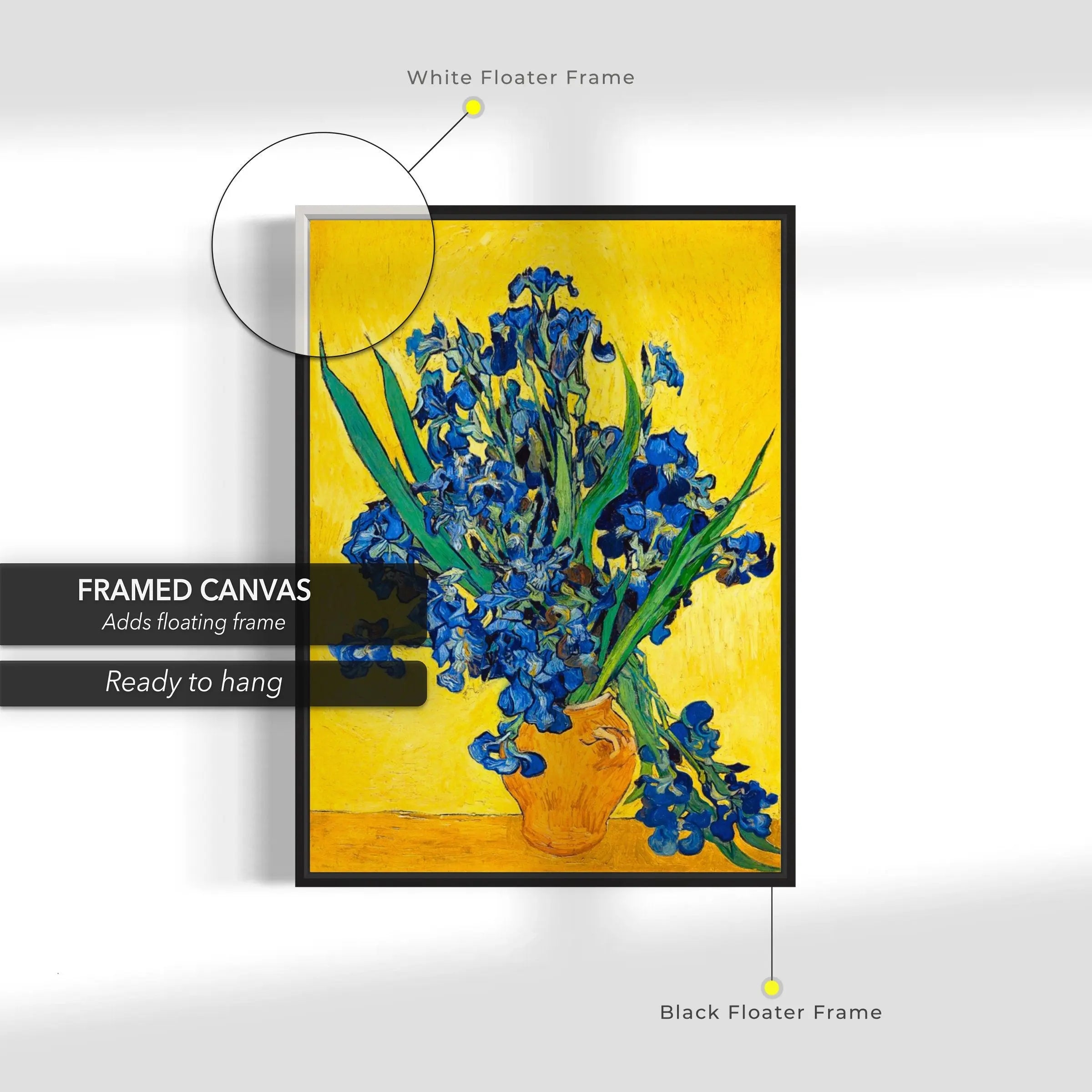 Vincent van Gogh 'Irises in a Vase' 1890 Canvas Wall Art | Poster Print - Canvastoria