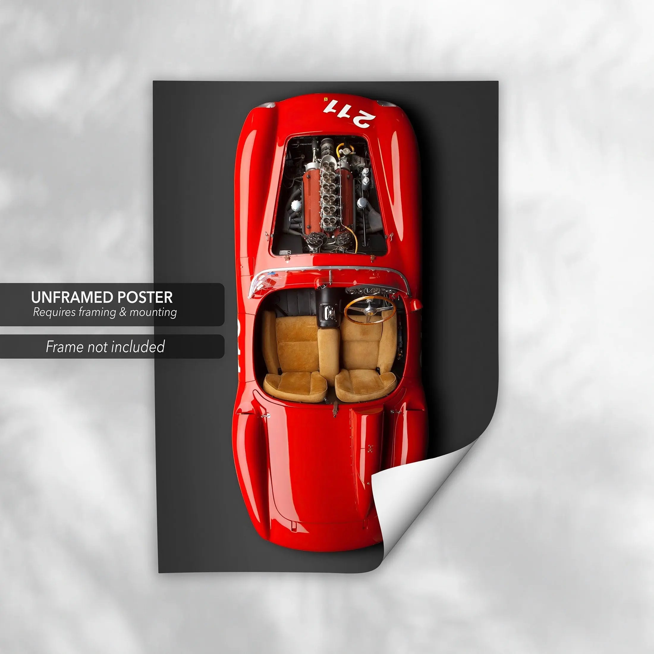Ferrari 625 Spider Canvas Wall Art | Poster Print - Canvastoria