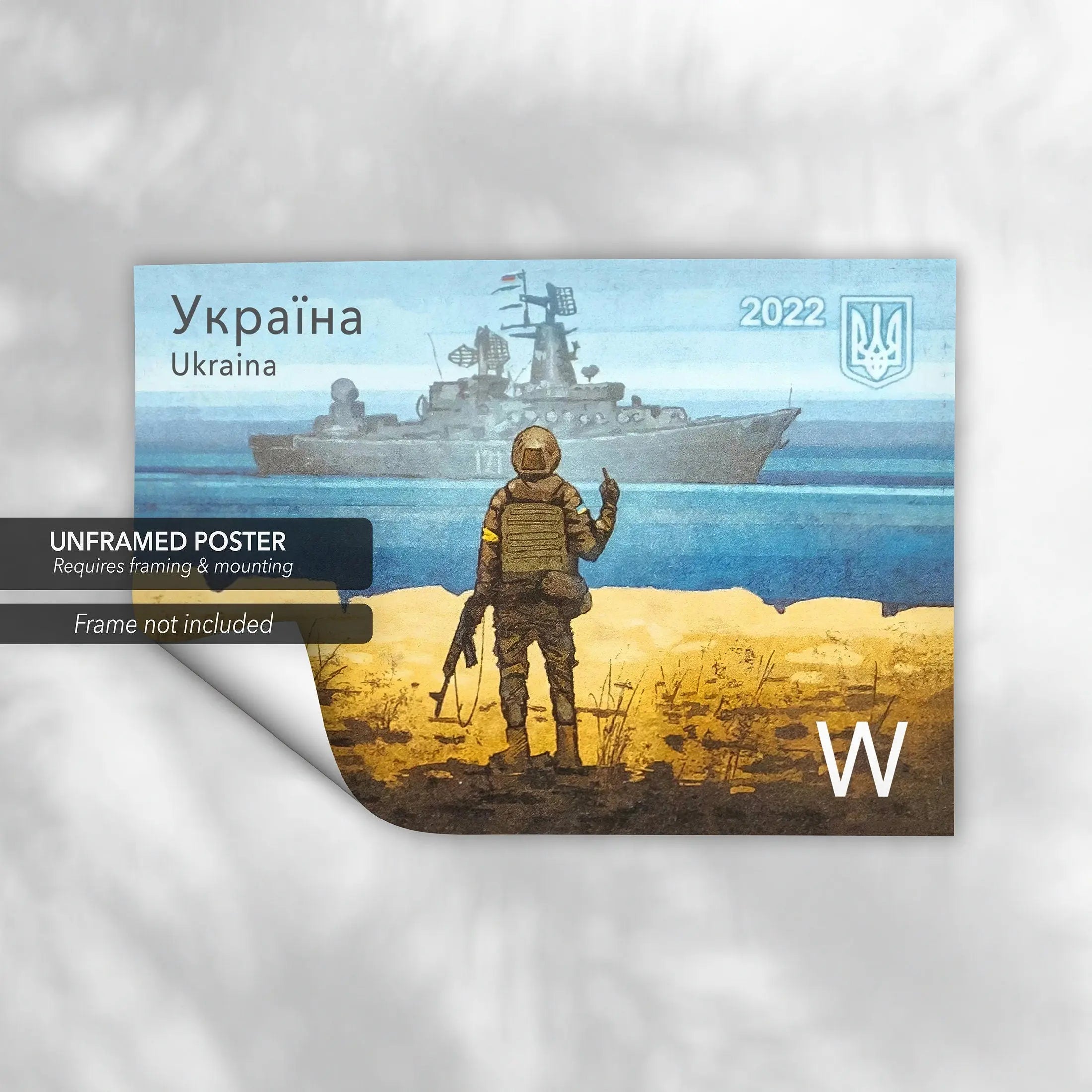 Russian Warship go F**k Yourself Canvas Wall Art | Poster Print - Canvastoria