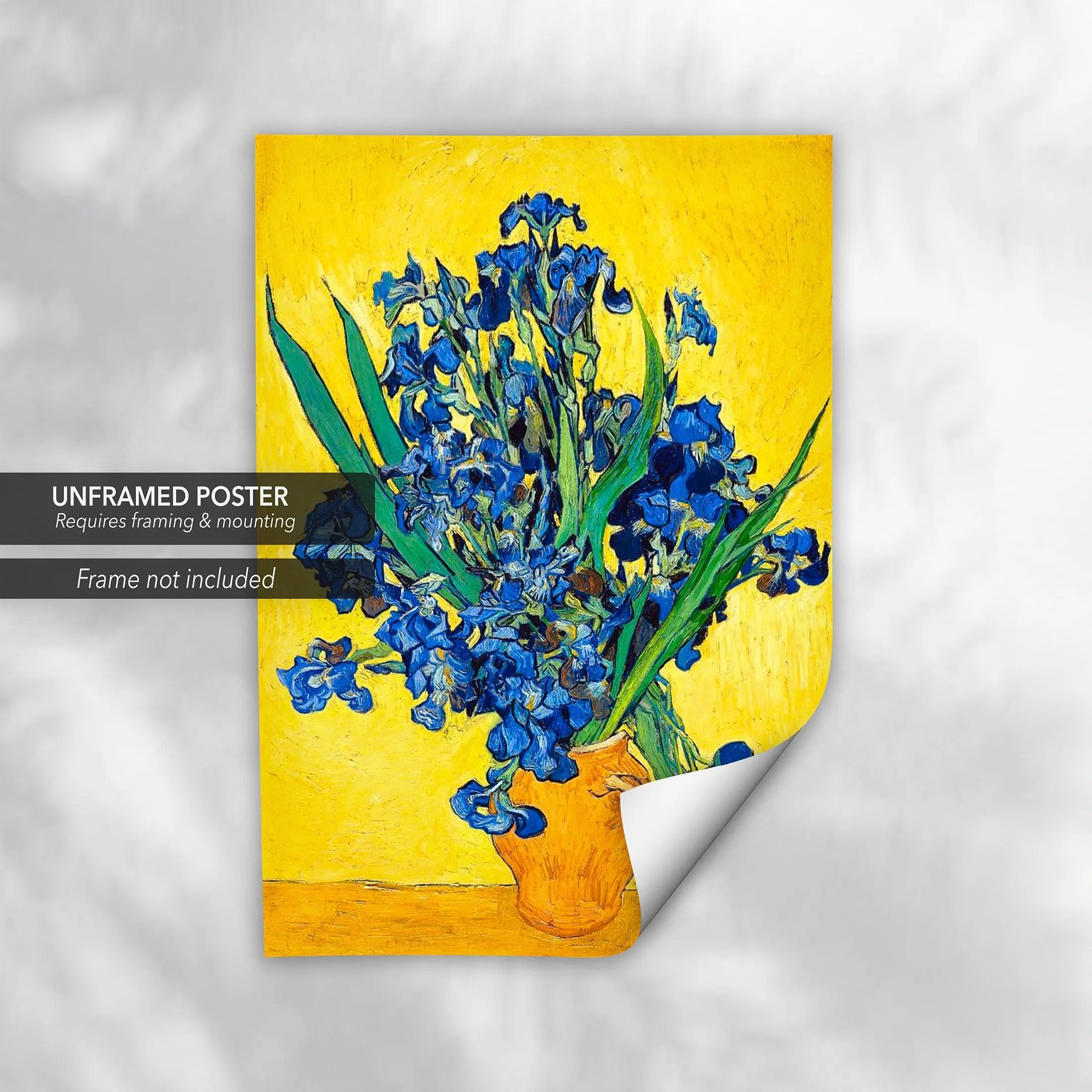 Vincent van Gogh 'Irises in a Vase' 1890 Canvas Wall Art | Poster Print - Canvastoria