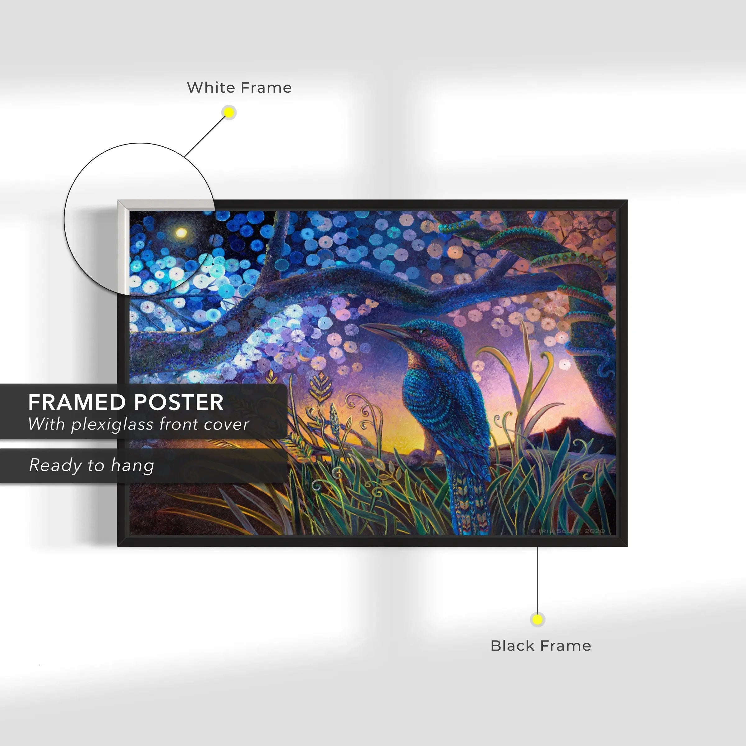 Kookabura 'Night in Day' Canvas Wall Art | Poster Print Canvastoria