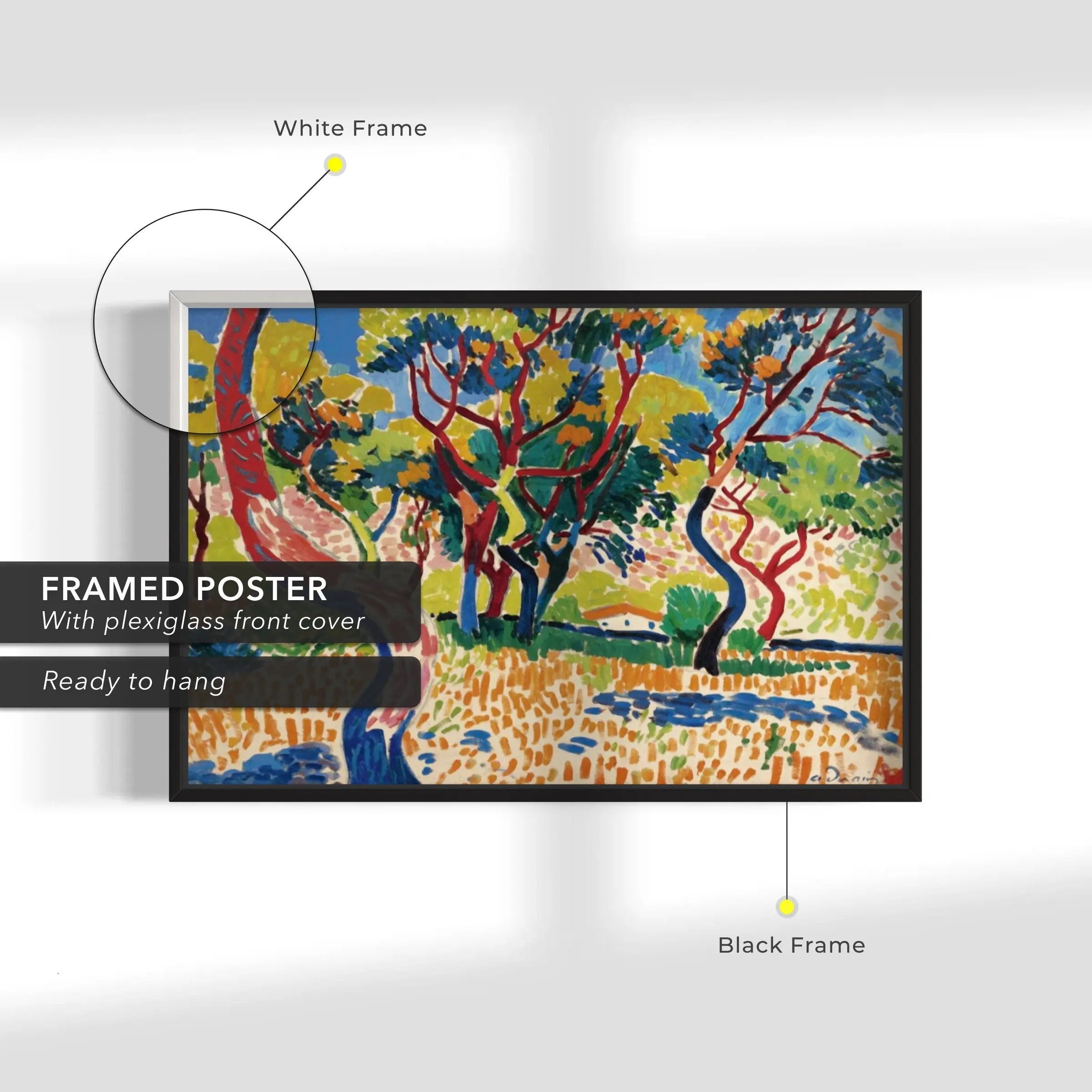 Andre Derain 'Trees in Collioure' (Arbres a Collioure) Canvas Wall Art | Poster Print - Canvastoria