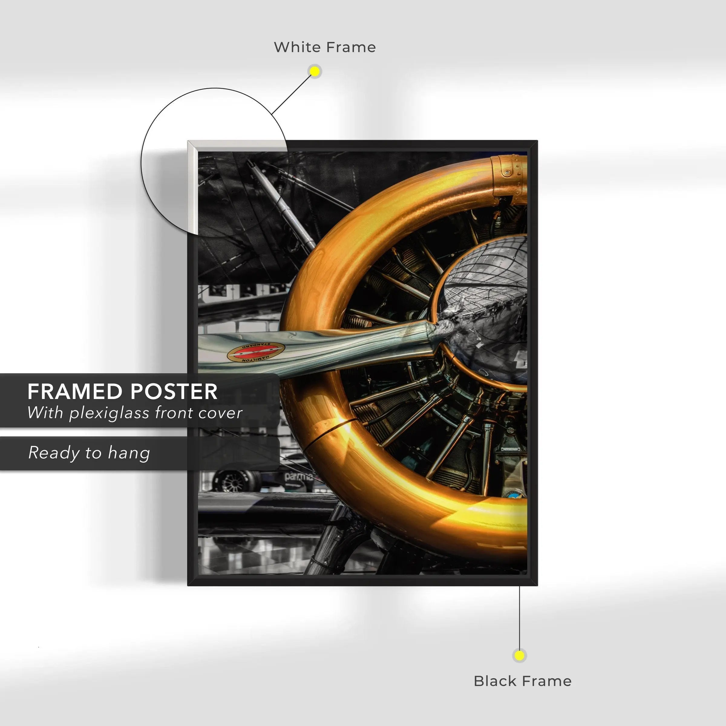 Aircraft Propeller Canvas Wall Art | Poster Print Canvastoria