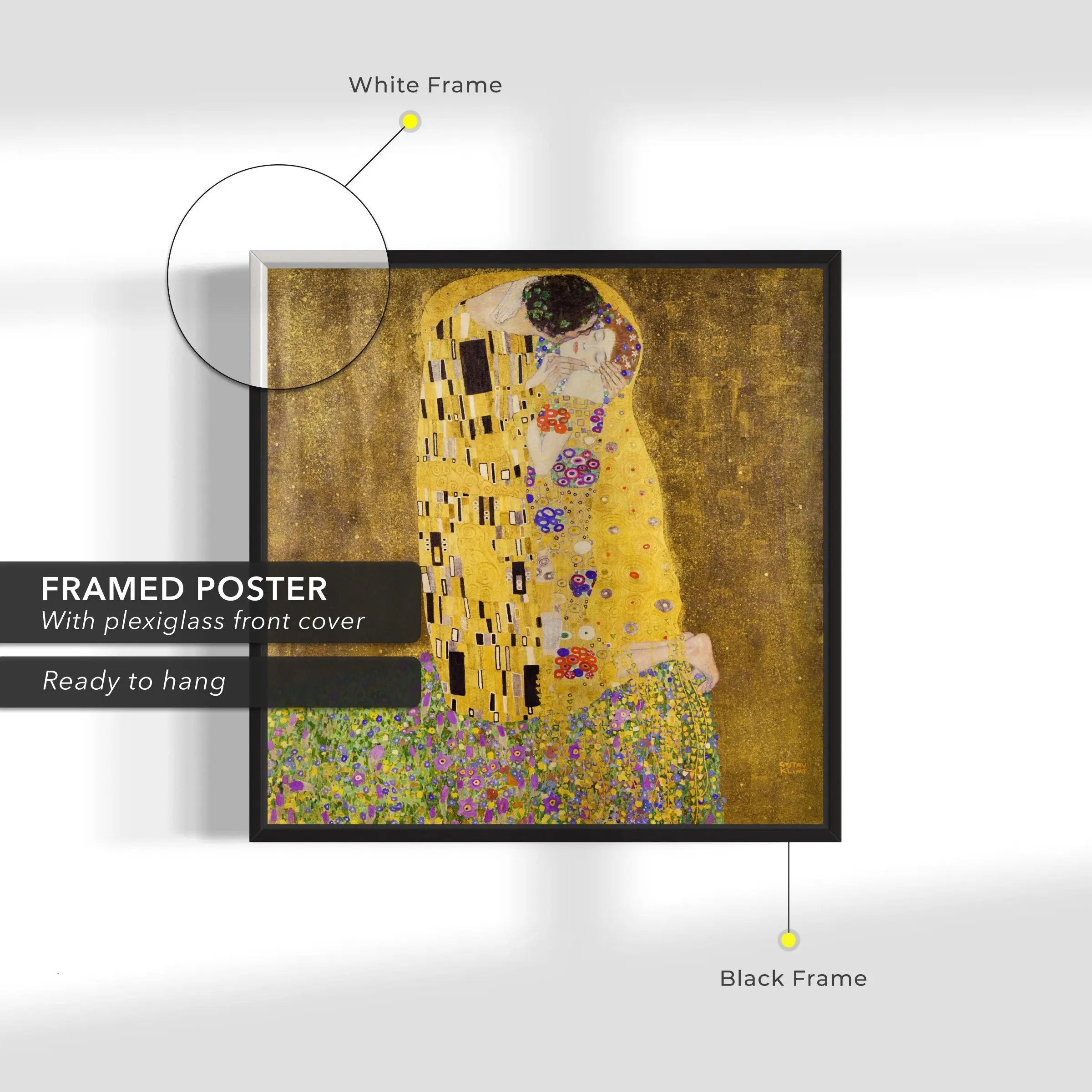 Gustav Klimt 'The Kiss' Canvas Wall Art | Poster Print - Canvastoria