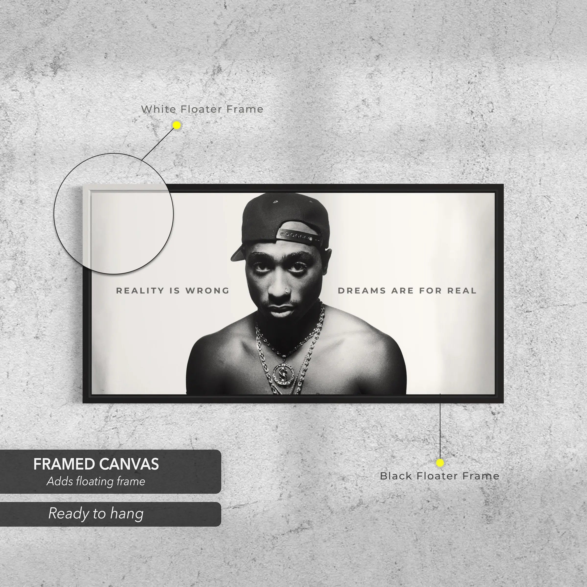 2PAC Reality Is Wrong Canvas Art | Poster Print - Canvastoria