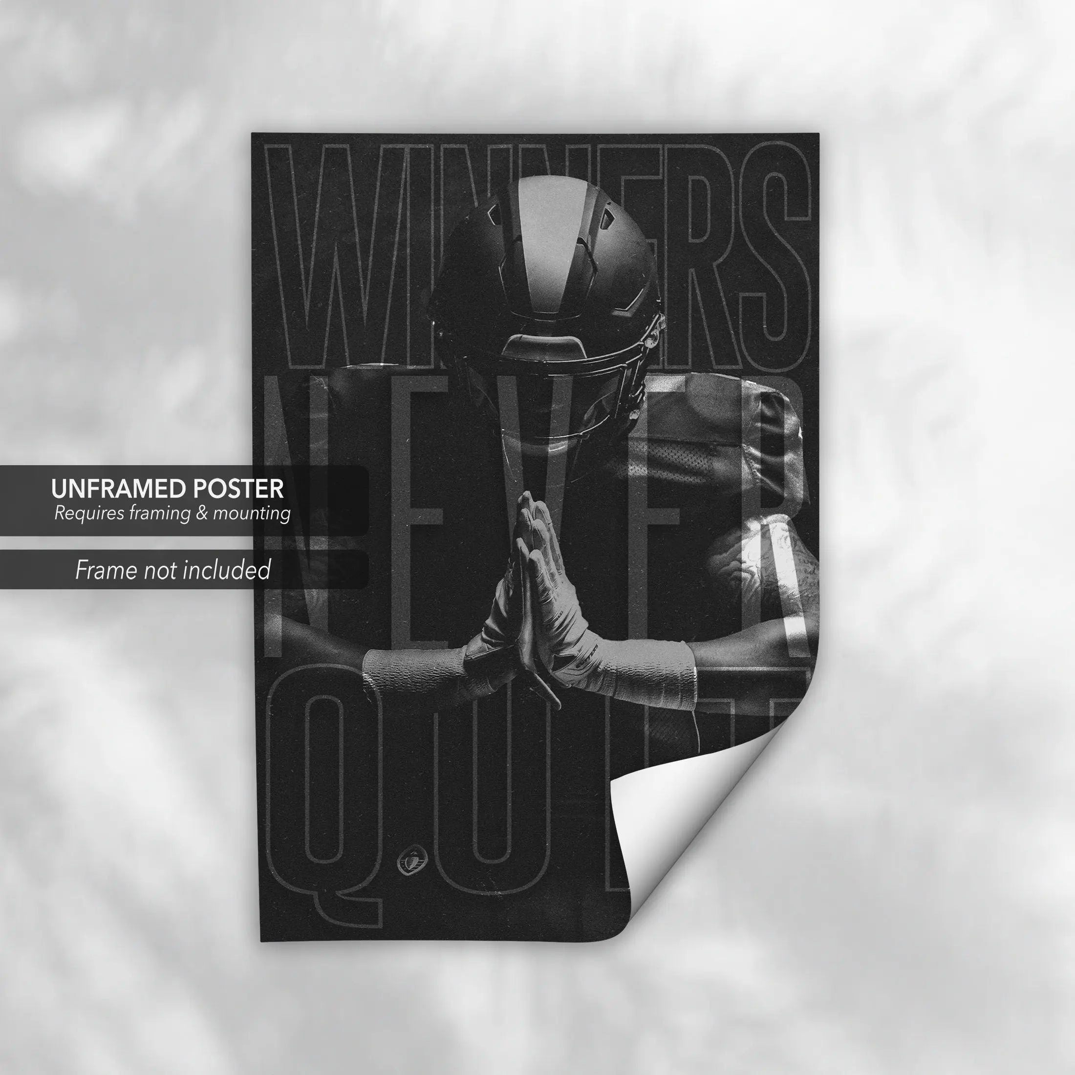 NFL ‘Winners Never Quit’ Canvas Wall Art | Poster Print - Canvastoria
