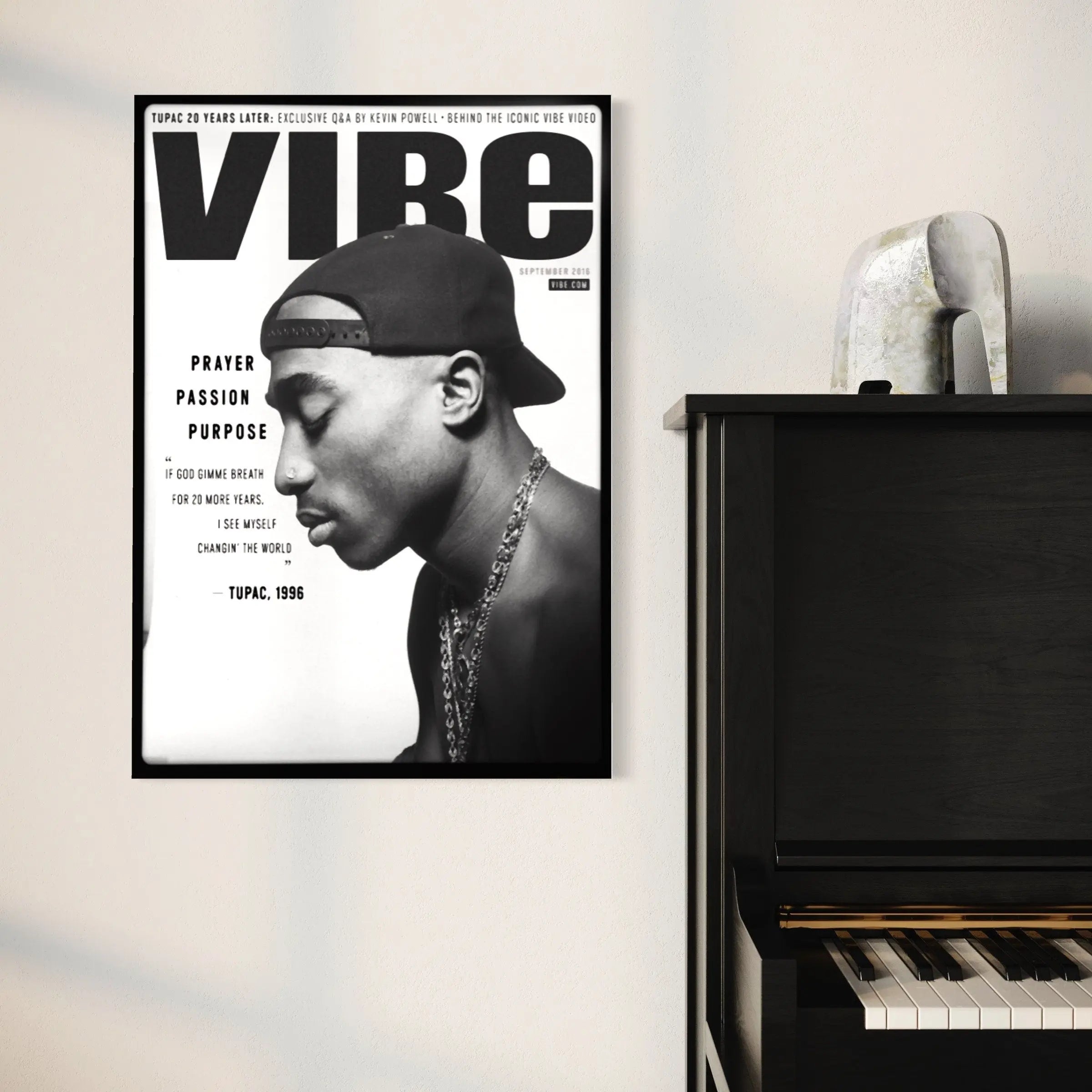 2PAC 'Prayer Passion Purpose' Canvas Art | Poster Prints - Canvastoria