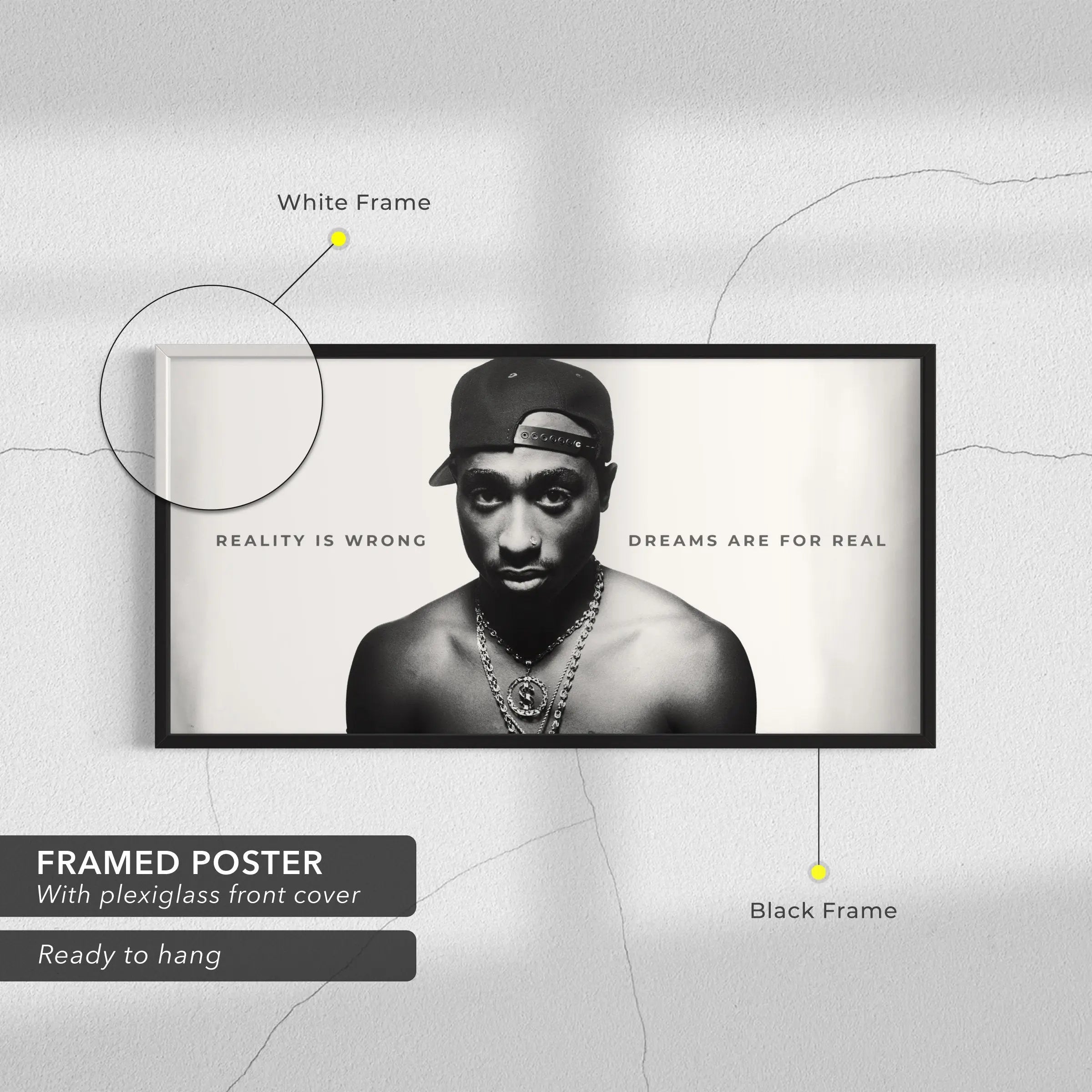 2PAC Reality Is Wrong Canvas Art | Poster Print - Canvastoria