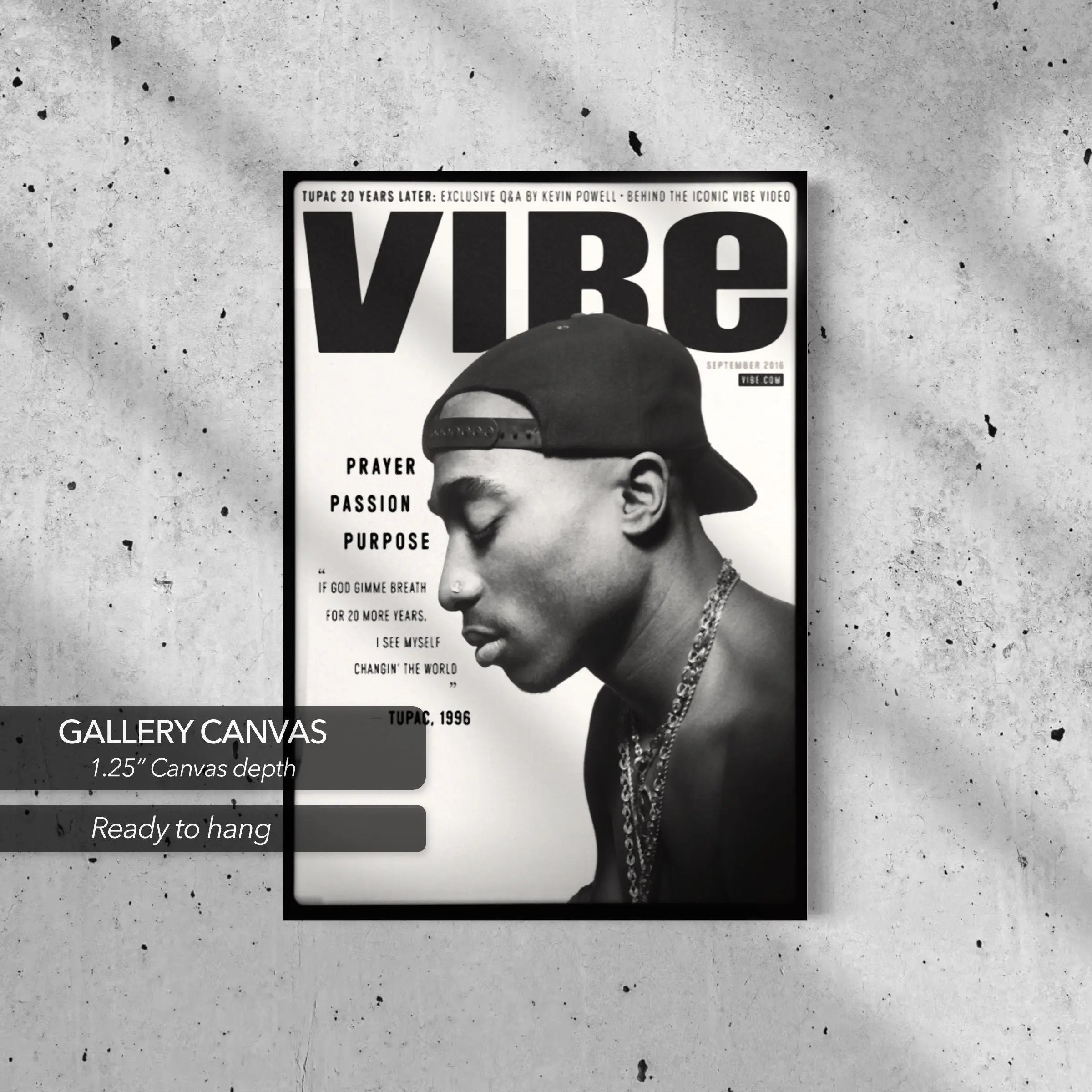 2PAC 'Prayer Passion Purpose' Canvas Art | Poster Prints - Canvastoria