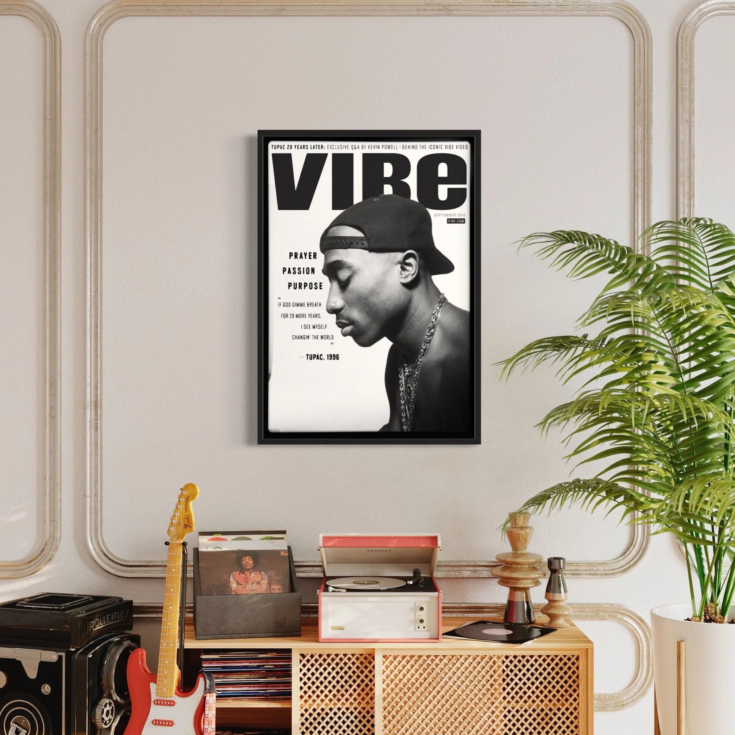 2PAC 'Prayer Passion Purpose' Canvas Art | Poster Prints - Canvastoria