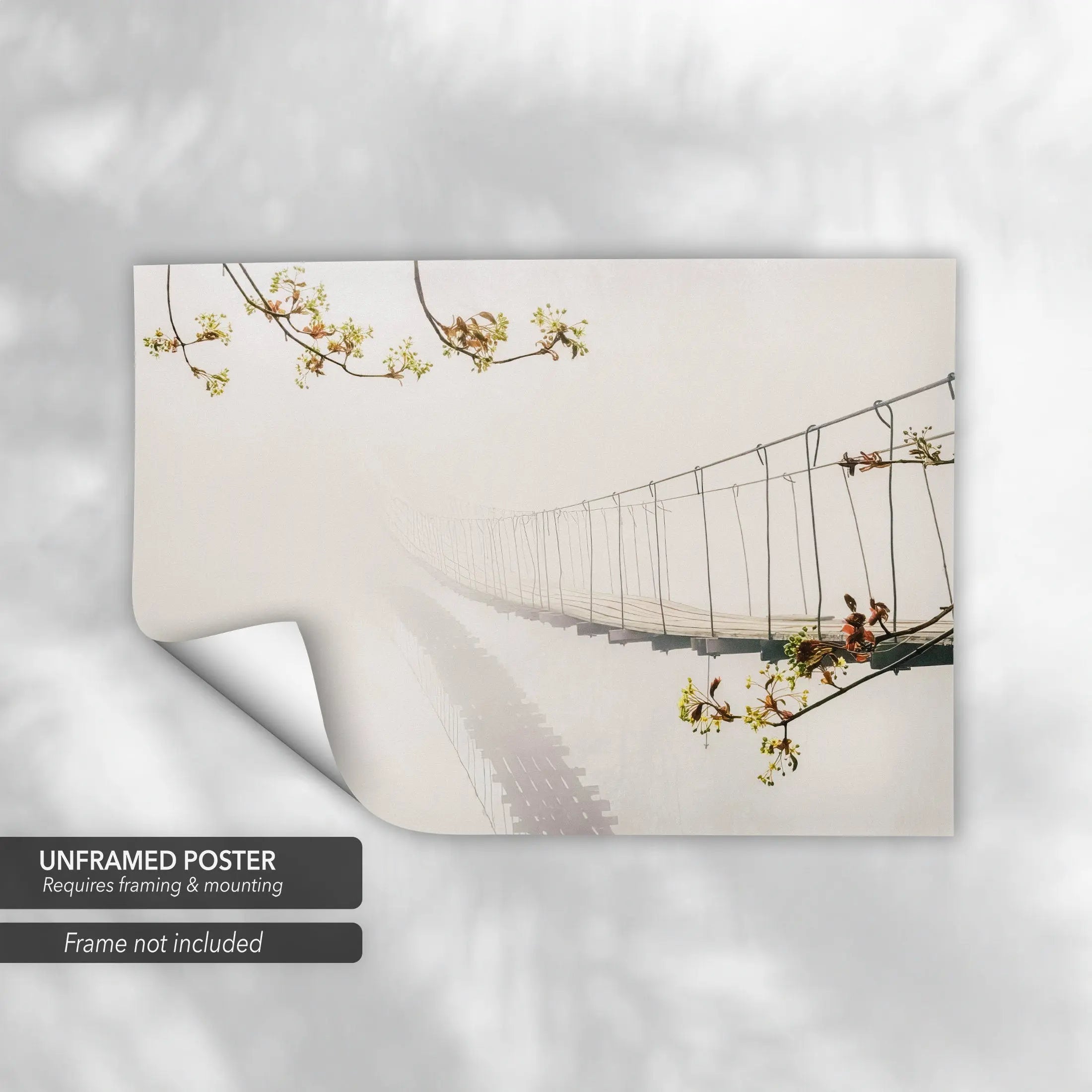 Rope Bridge Canvas Canvas Art | Poster Print - Canvastoria