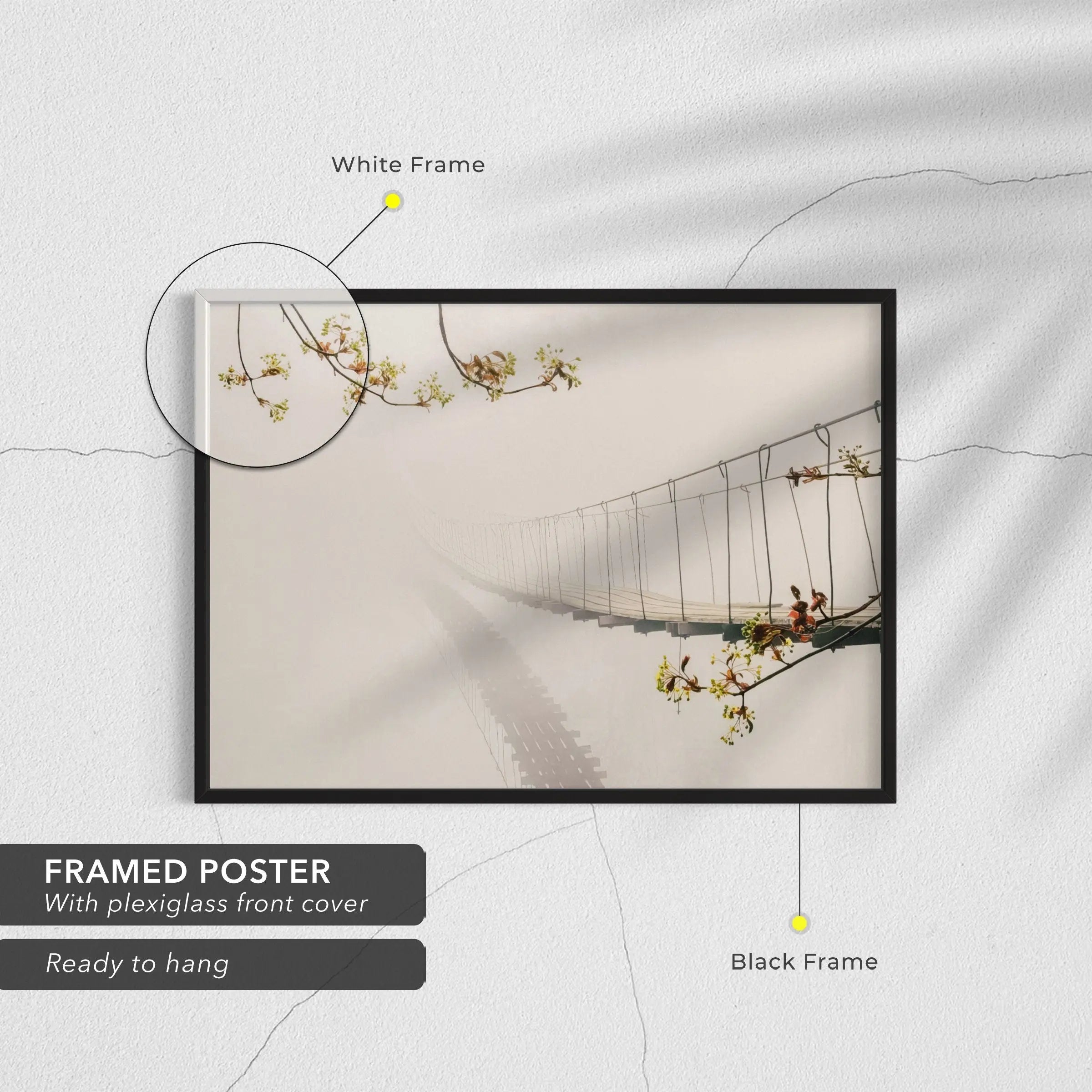 Rope Bridge Canvas Canvas Art | Poster Print - Canvastoria