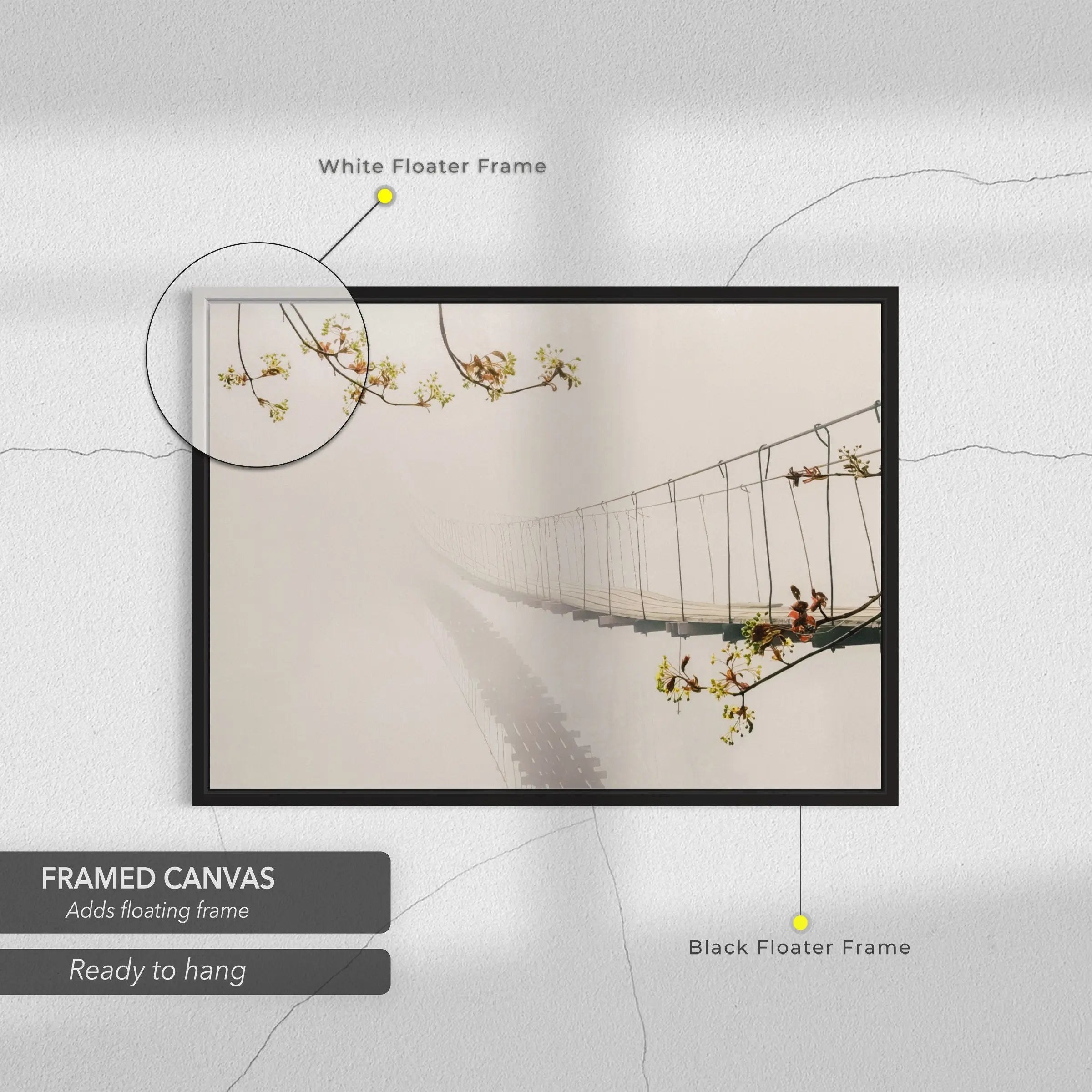 Rope Bridge Canvas Canvas Art | Poster Print - Canvastoria