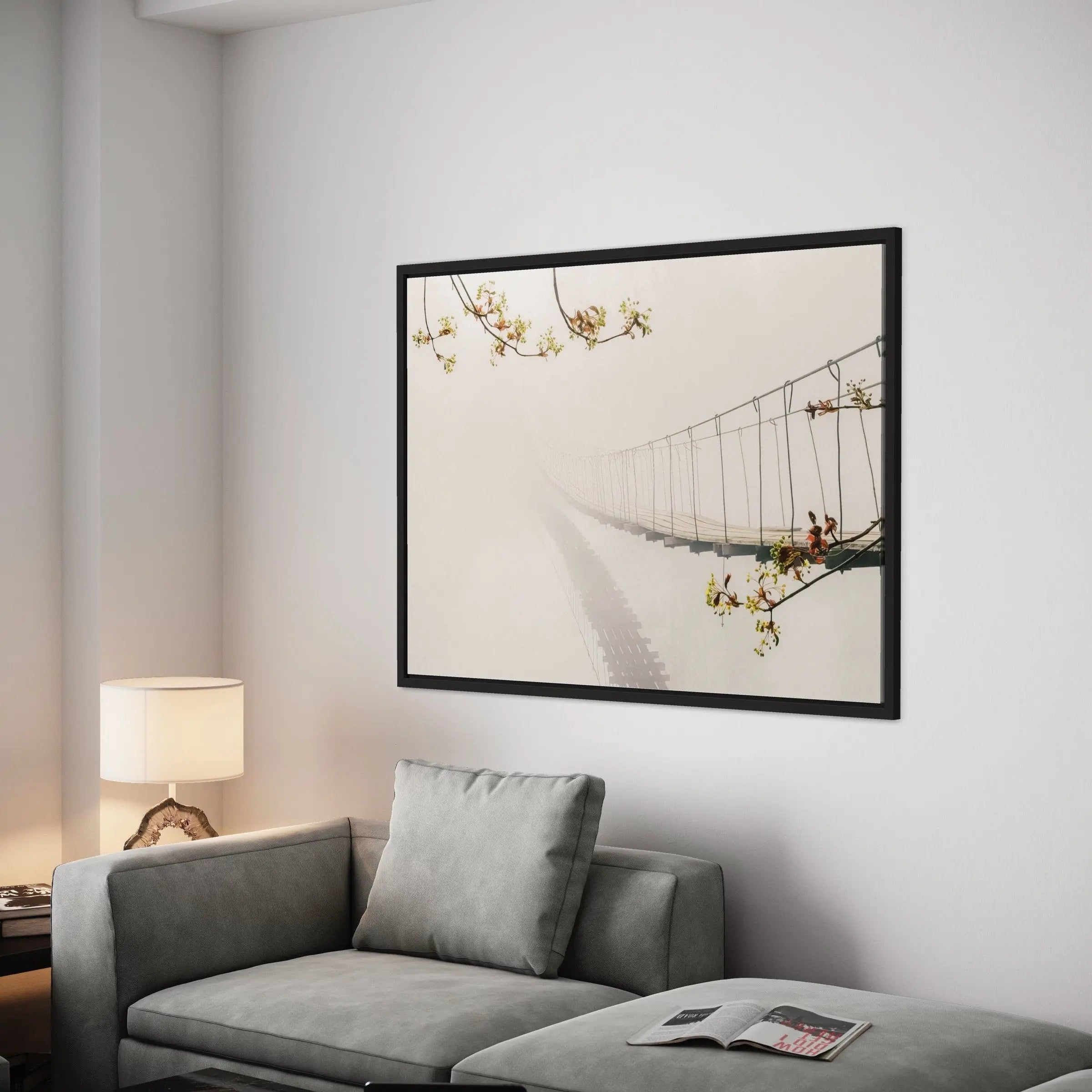 Rope Bridge Canvas Canvas Art | Poster Print - Canvastoria