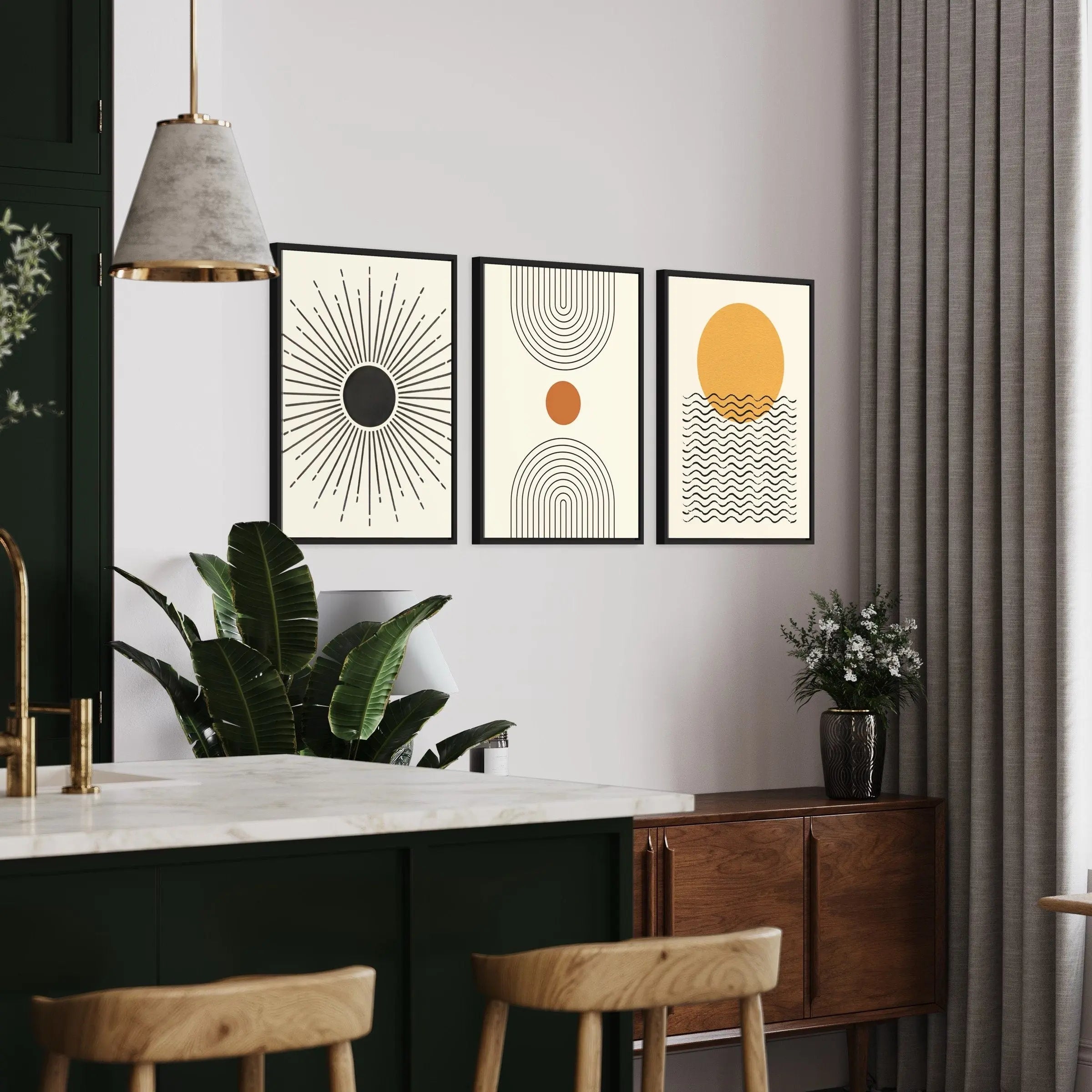Boho Set of 3 Canvas Art | Poster Prints - Canvastoria