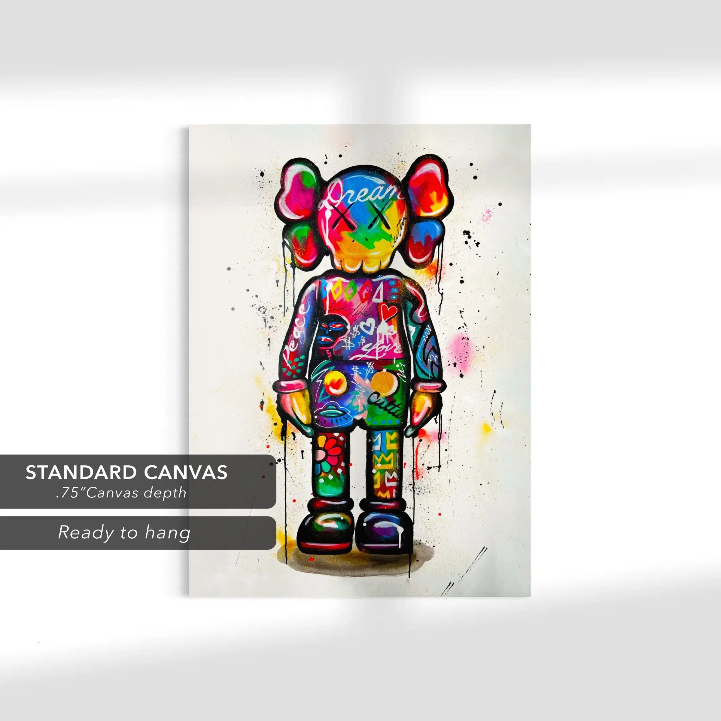 Kaws Companion Figure Canvas Art | Poster Print - Canvastoria