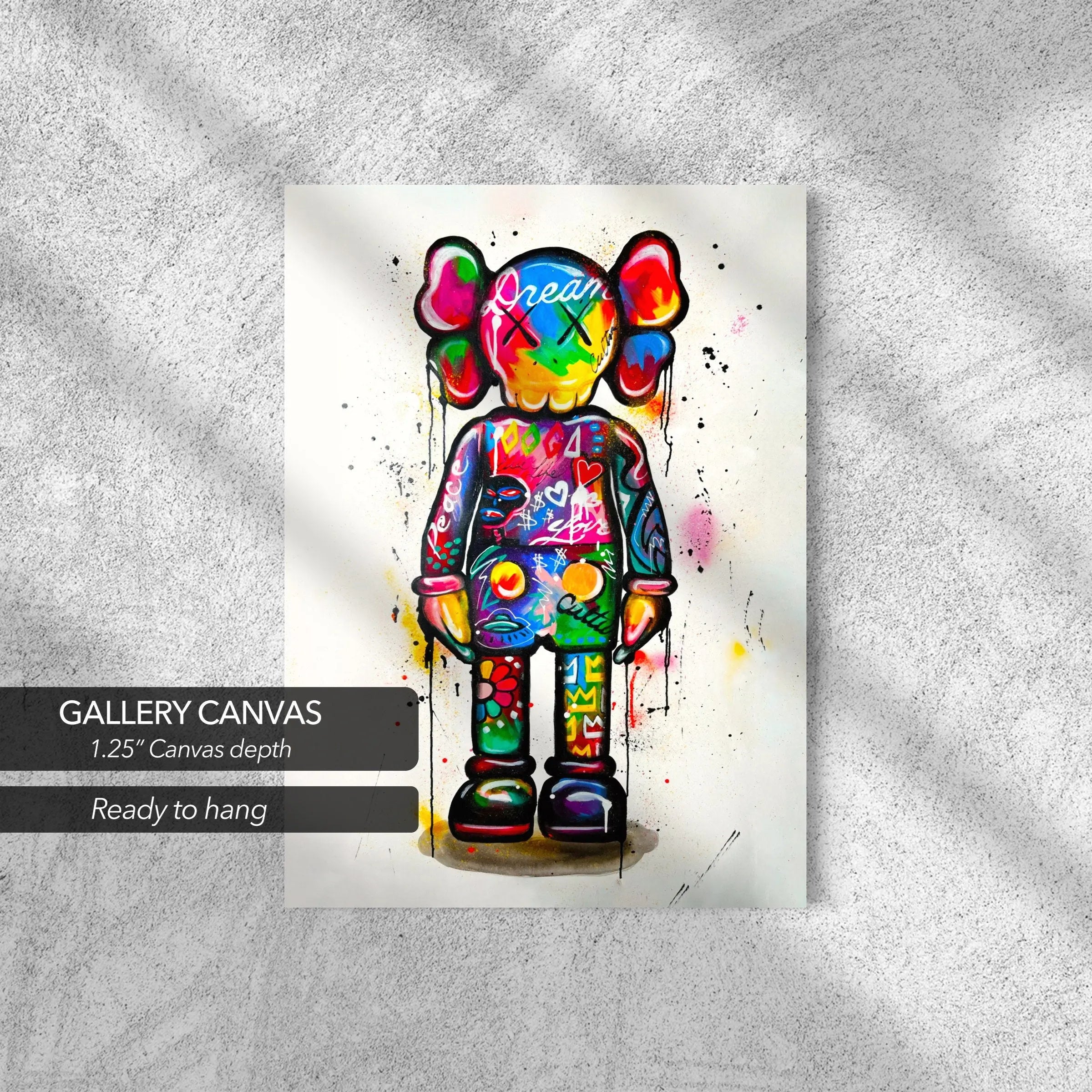 Kaws Companion Figure Canvas Art | Poster Print - Canvastoria