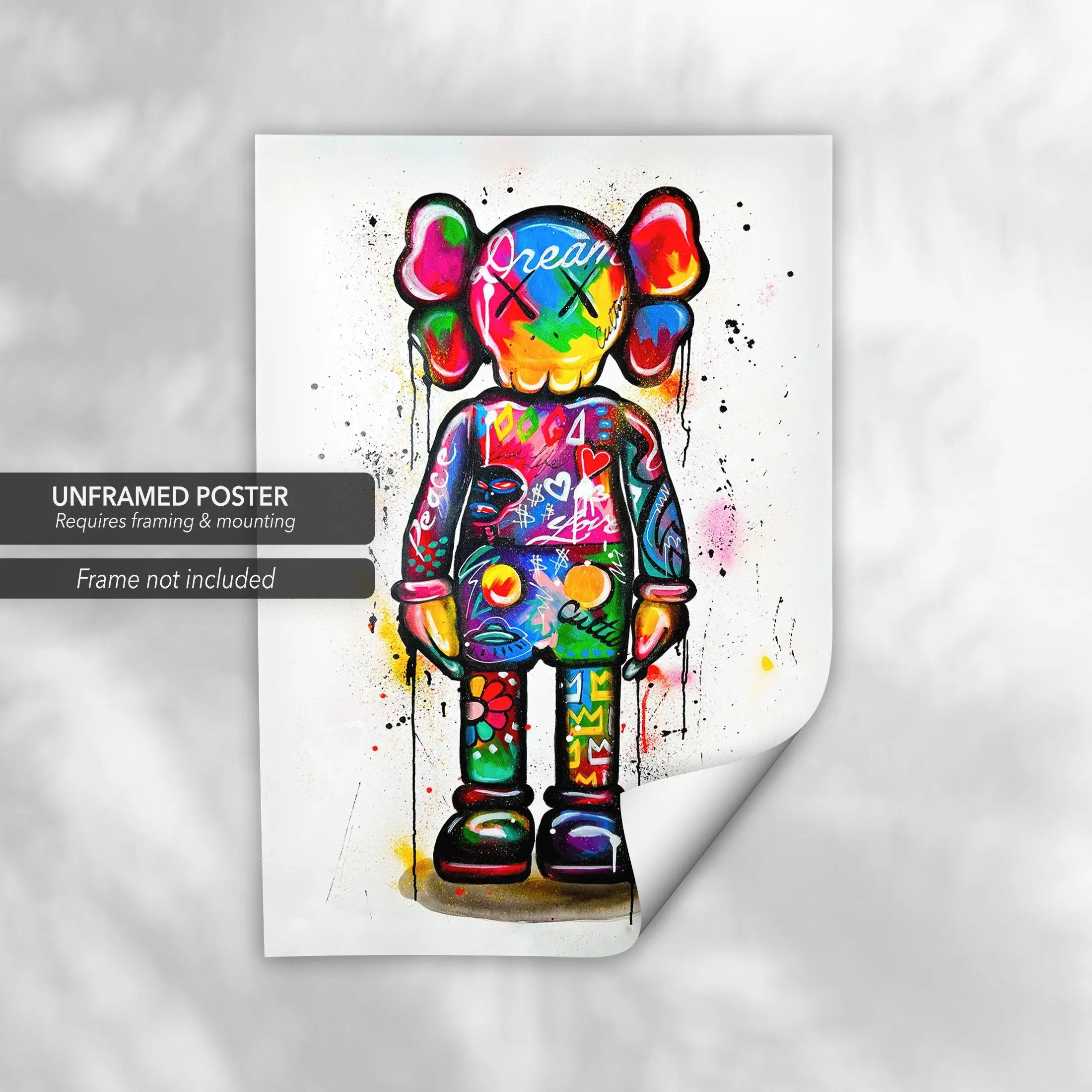 Kaws Companion Figure Canvas Art | Poster Print - Canvastoria