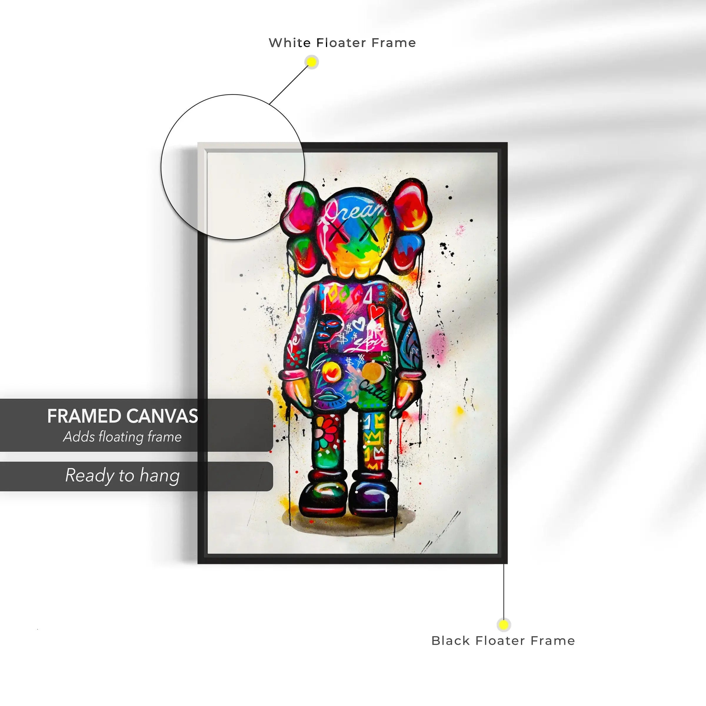 Kaws Companion Figure Canvas Art | Poster Print - Canvastoria