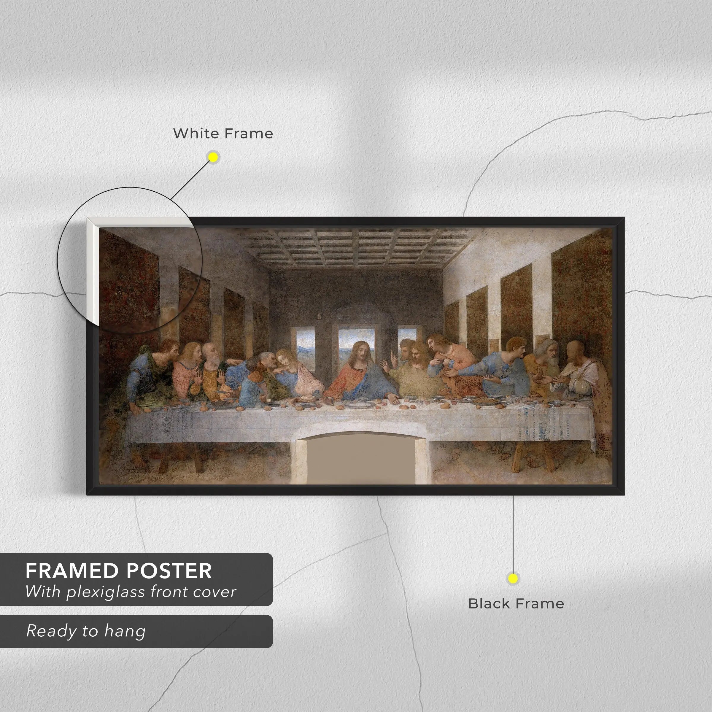 The Last Supper by Leonardo da Vinci Canvas Art | Poster Print Reproduction Canvastoria
