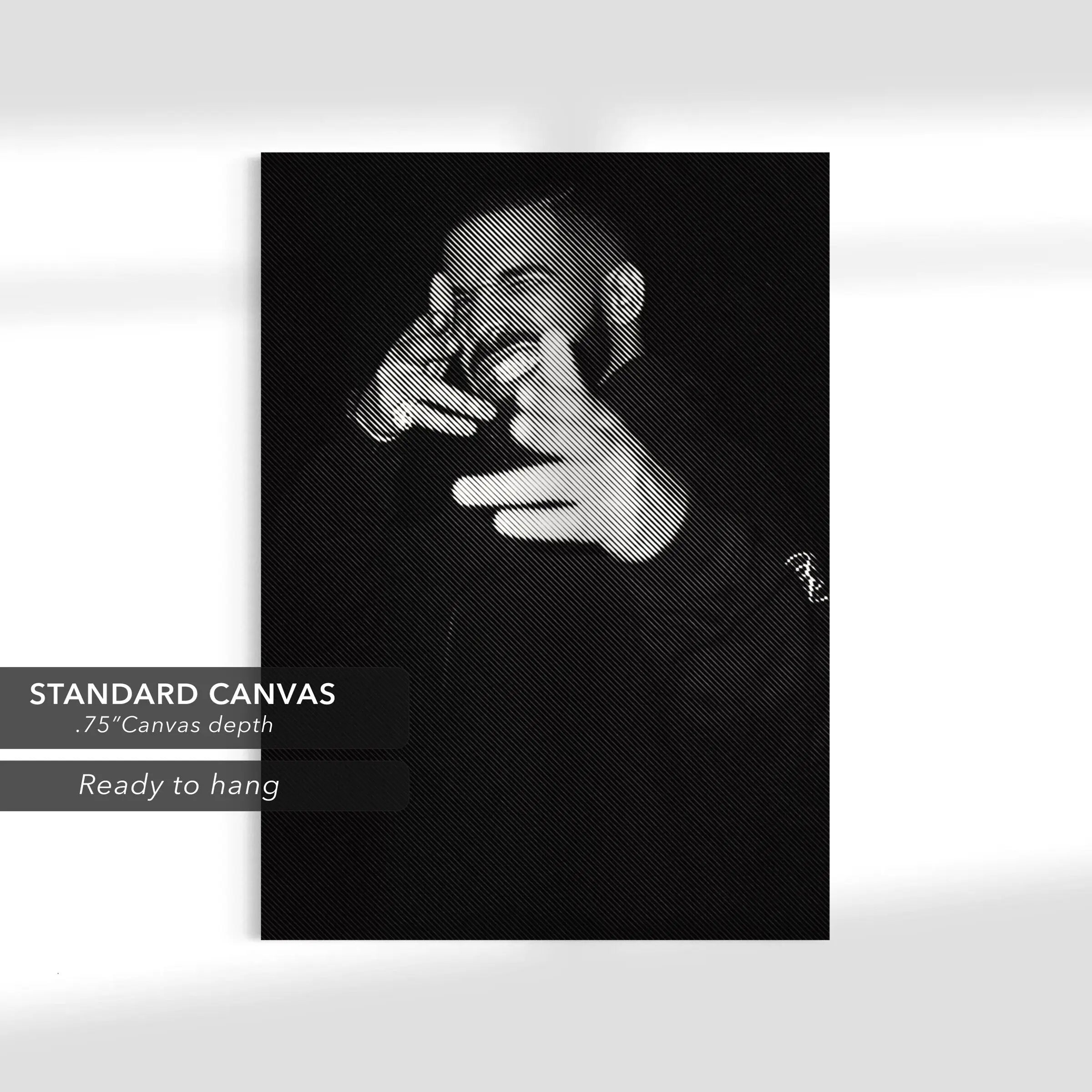 Drake Icon Portrait Canvas Art | Poster Print Canvastoria