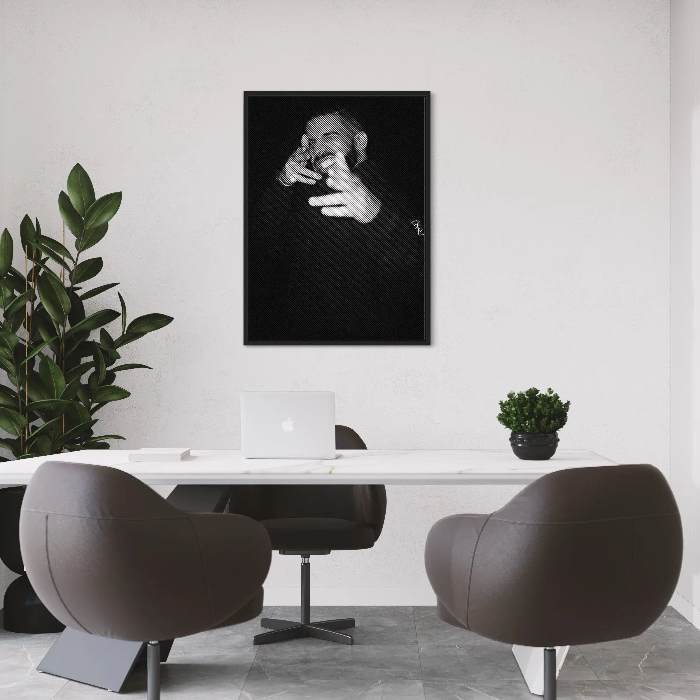 Drake Icon Portrait Canvas Art | Poster Print Canvastoria