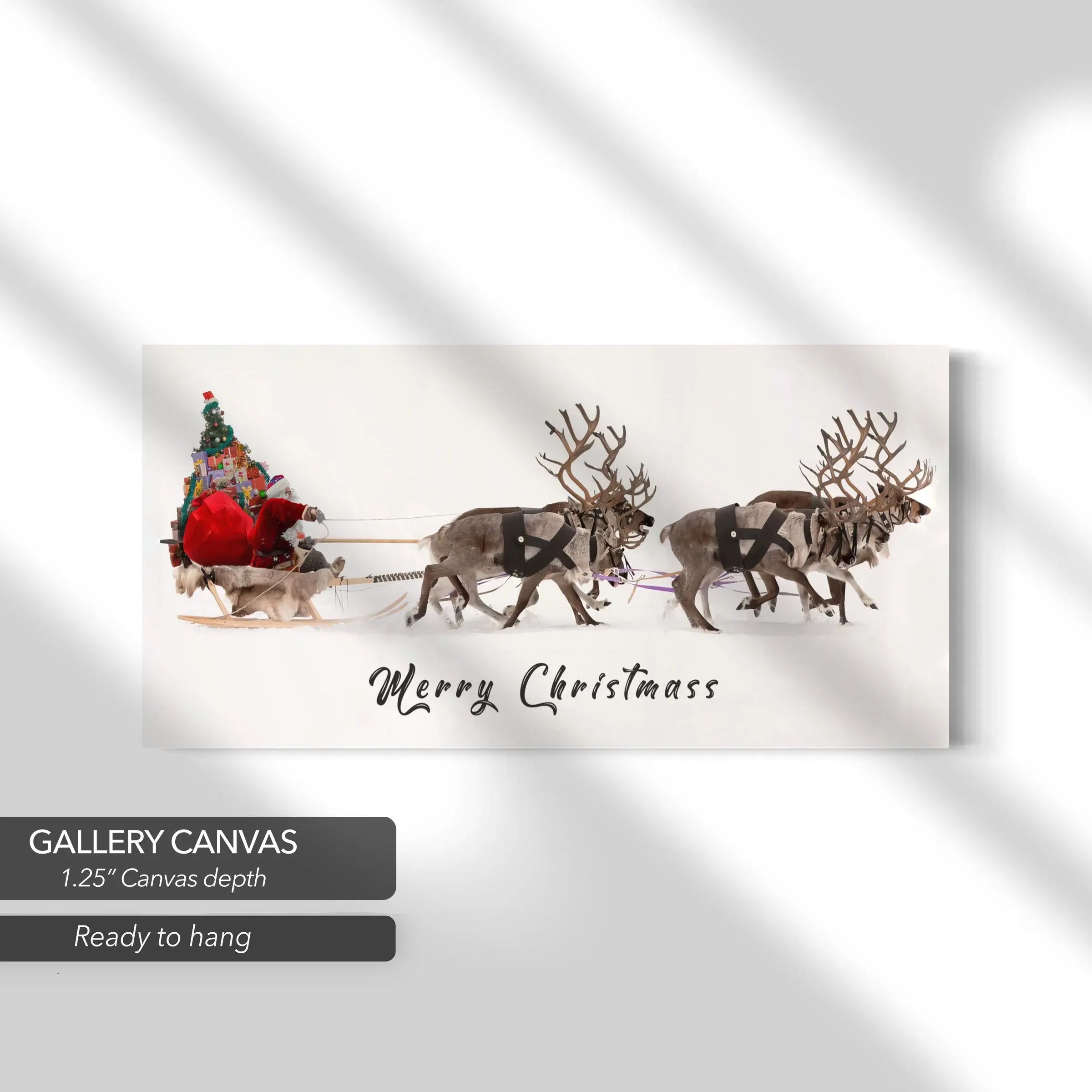 Merry Christmas From Santa Canvas Art | Poster Print Canvastoria