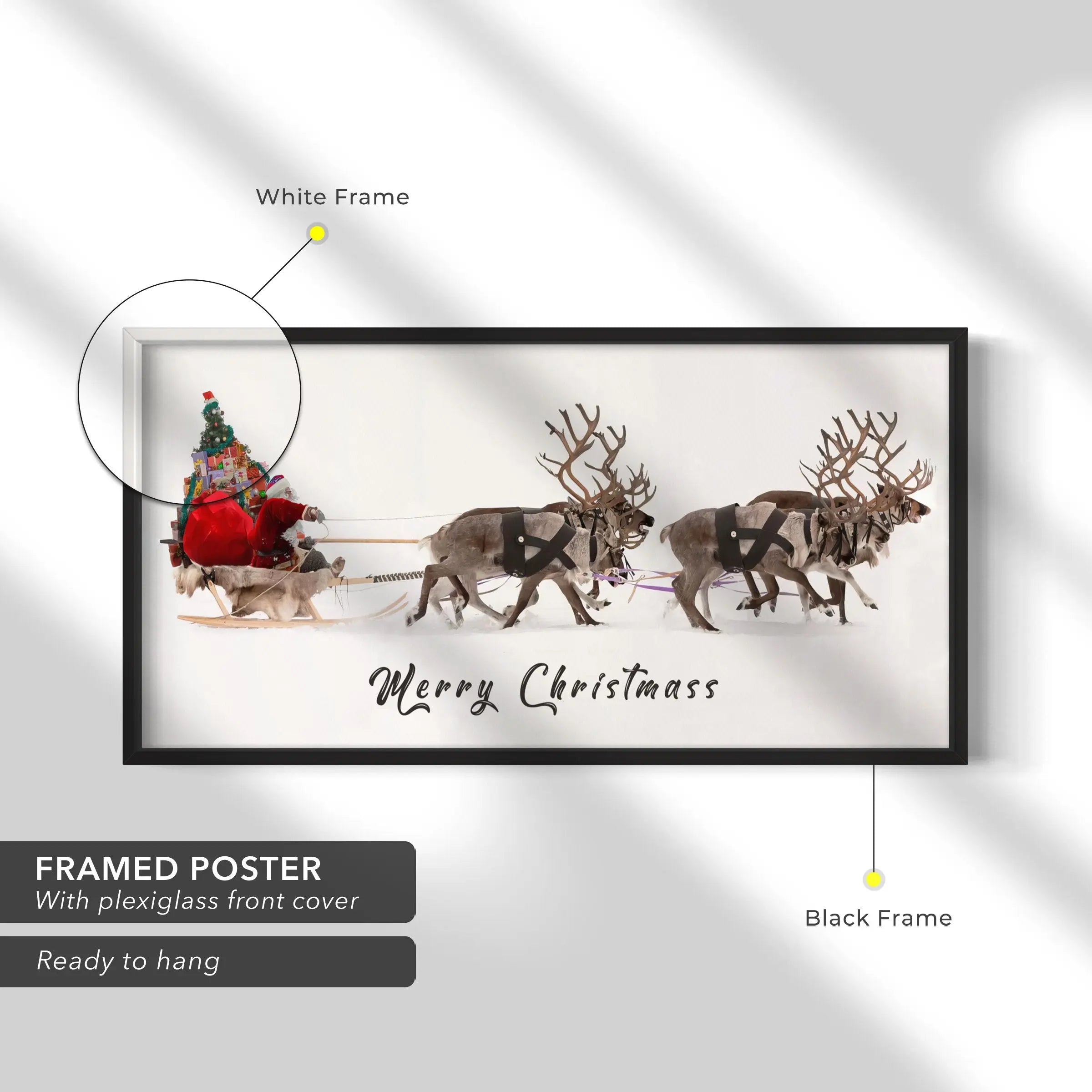 Merry Christmas From Santa Canvas Art | Poster Print Canvastoria