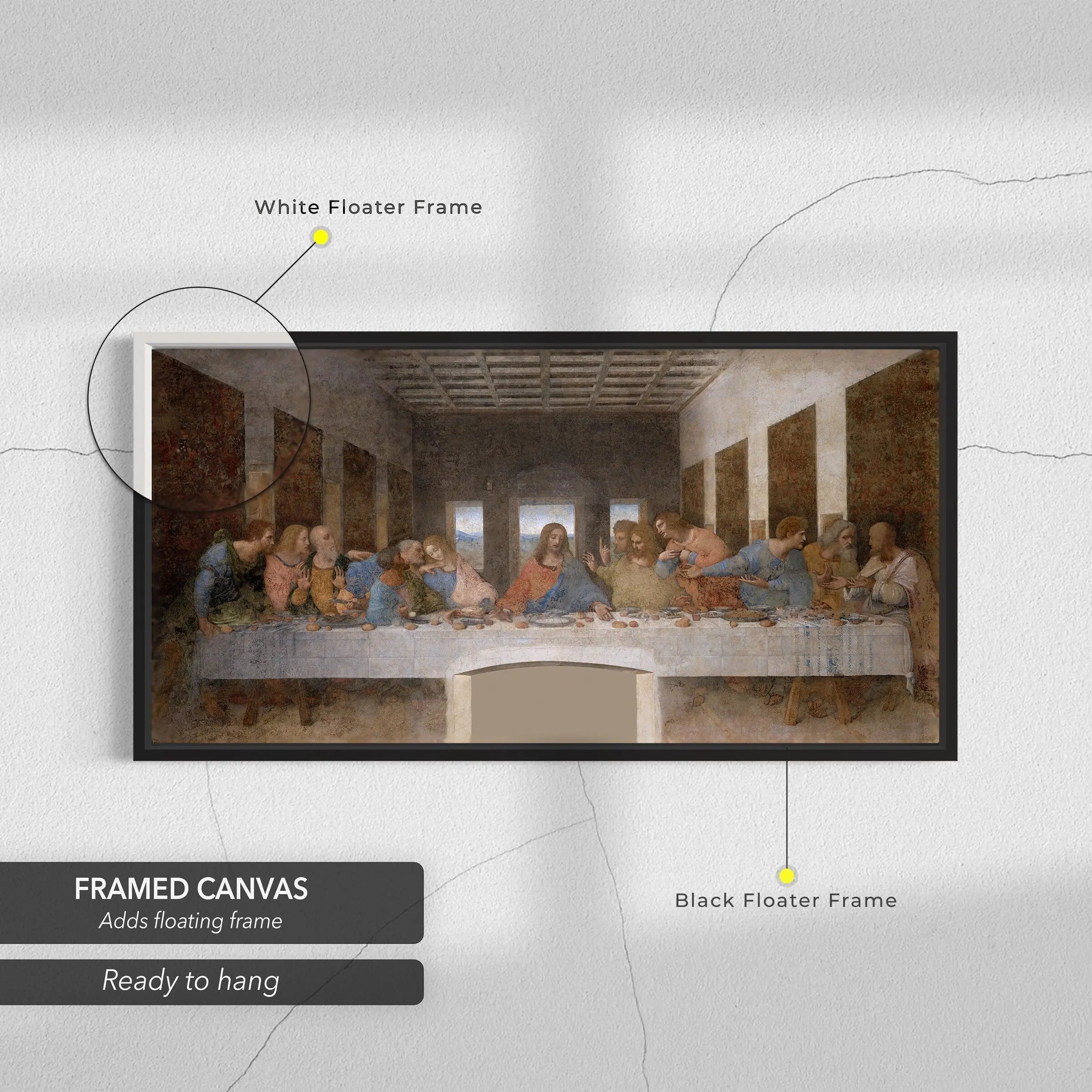 The Last Supper by Leonardo da Vinci Canvas Art | Poster Print Reproduction Canvastoria