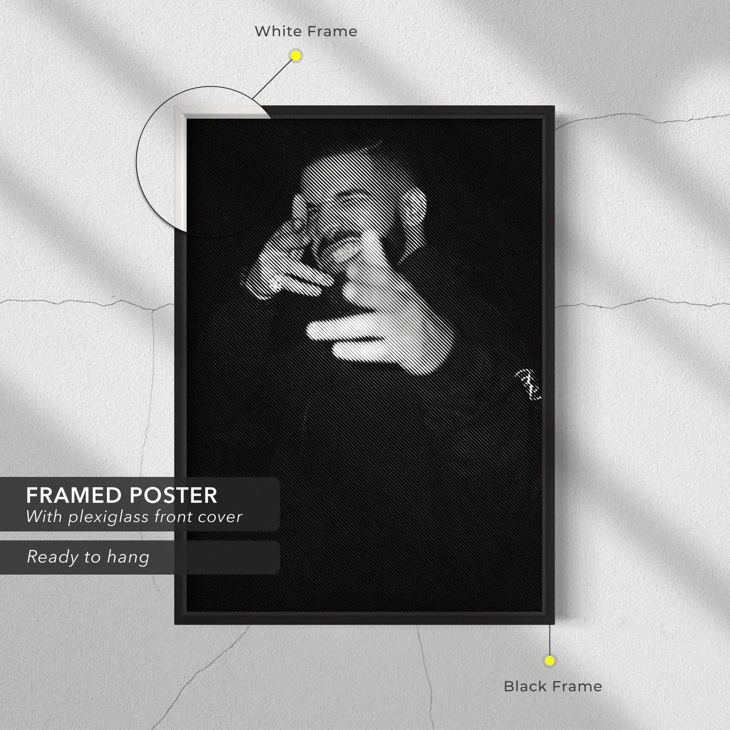 Drake Icon Portrait Canvas Art | Poster Print Canvastoria