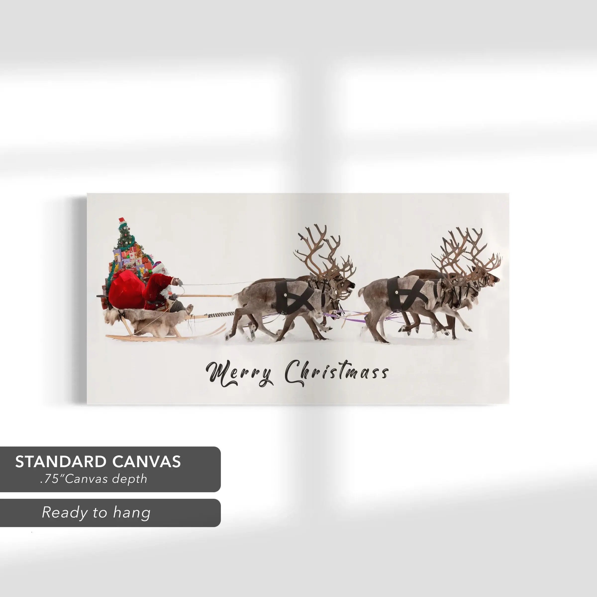 Merry Christmas From Santa Canvas Art | Poster Print Canvastoria