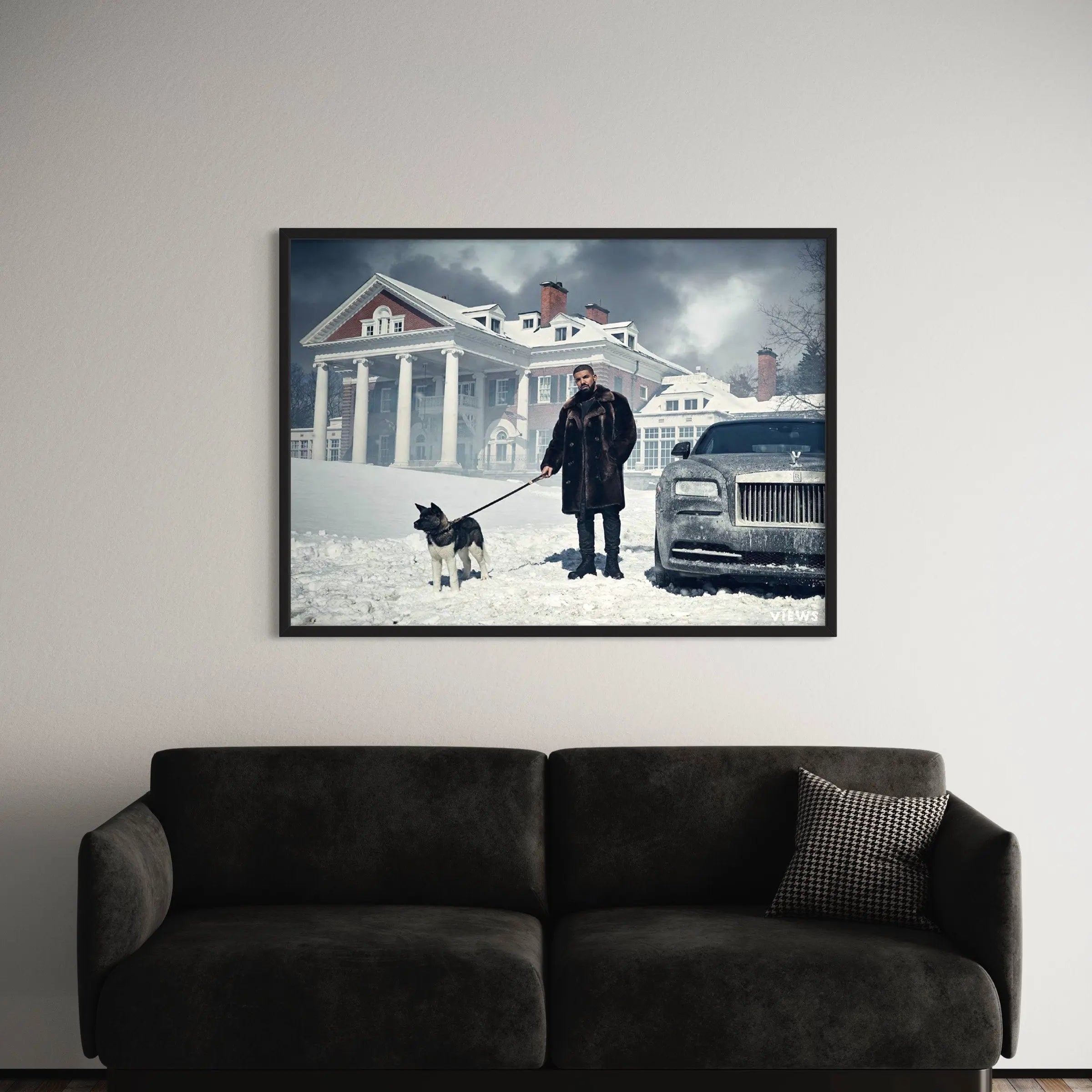 Drake Views Canvas Art | Poster Print Canvastoria