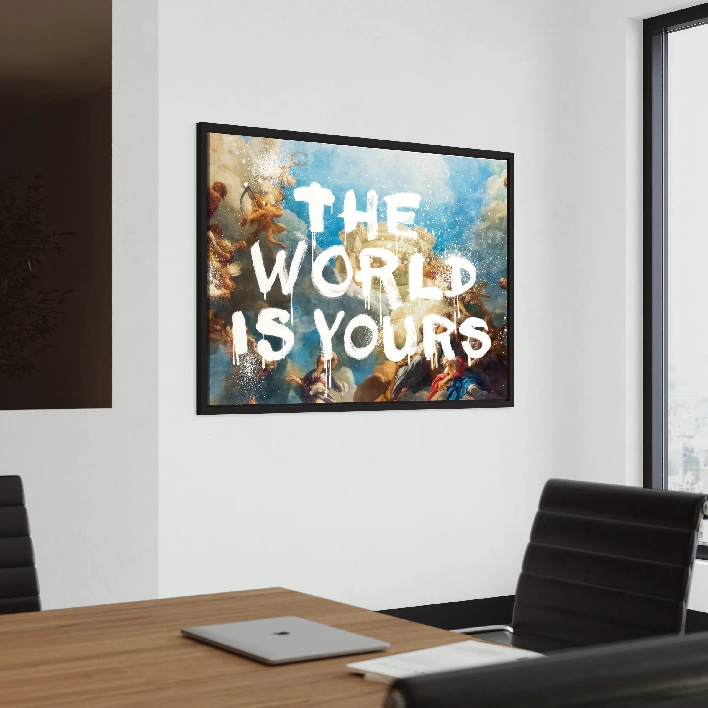 The World Is Yours - Motivational Quote Canvas Art | Poster Print Canvastoria