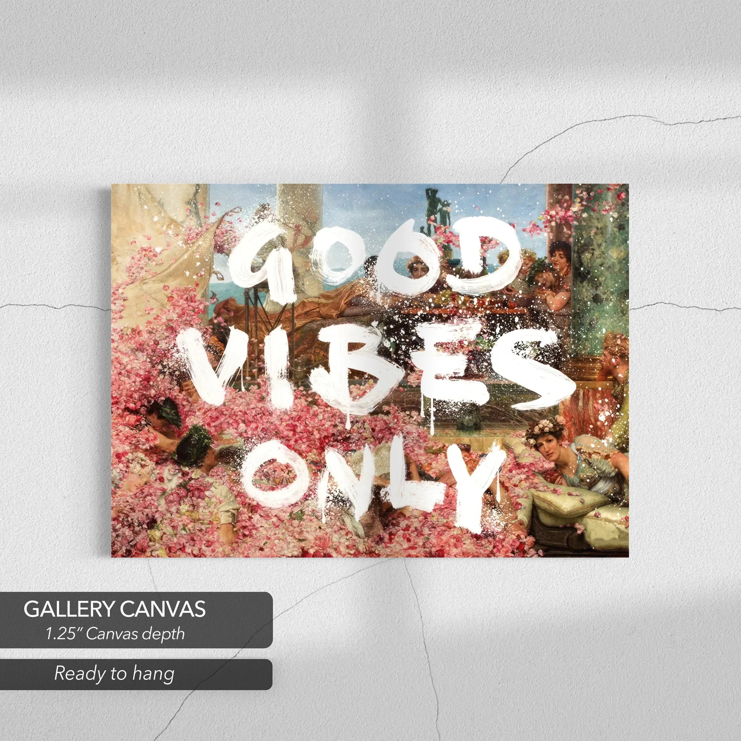 Good Vibes Only - Inspirational Quote Canvas Art | Poster Print Canvastoria